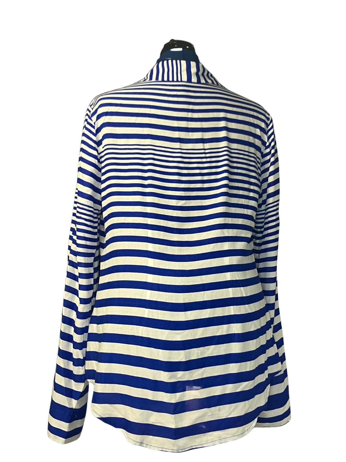 Other Velvet Heart Striped Shirt Blue White M Size M / US 6-8 / IT 42-44 - 3 Thumbnail