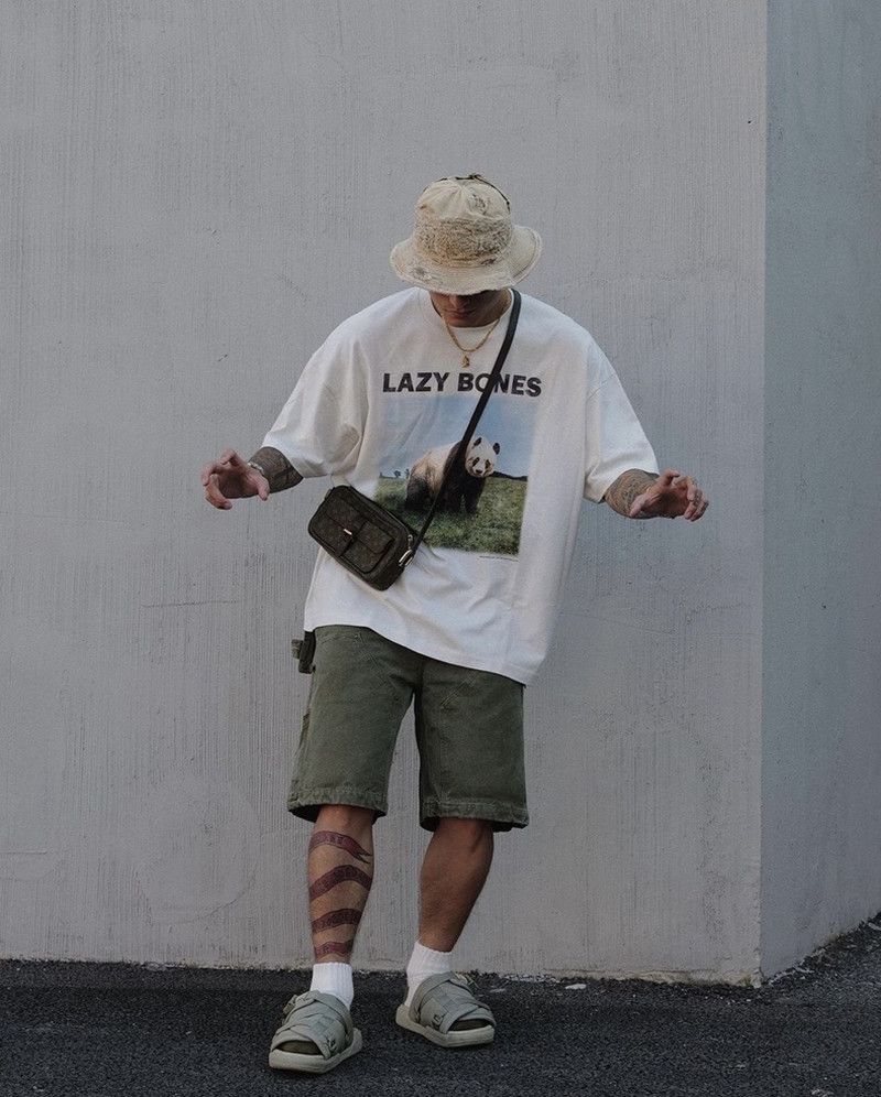 Japanese Brand × Vintage Vintage Epide Lazy Bones Giant Panda Size US S / EU 44-46 / 1 - 7 Thumbnail