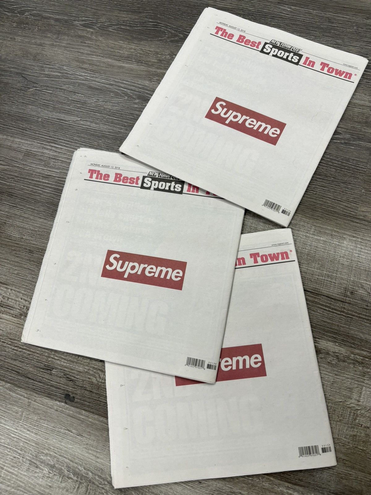 Supreme Supreme New York Times Newspaper Size ONE SIZE - 2 Thumbnail