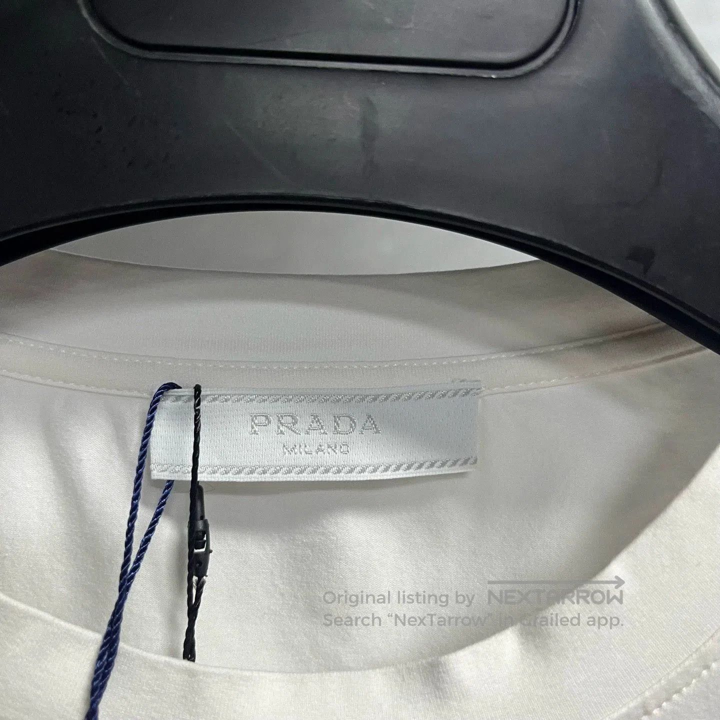 Prada prada white logo short sleeve t-shirt. Size US M / EU 48-50 / 2 - 2 Thumbnail
