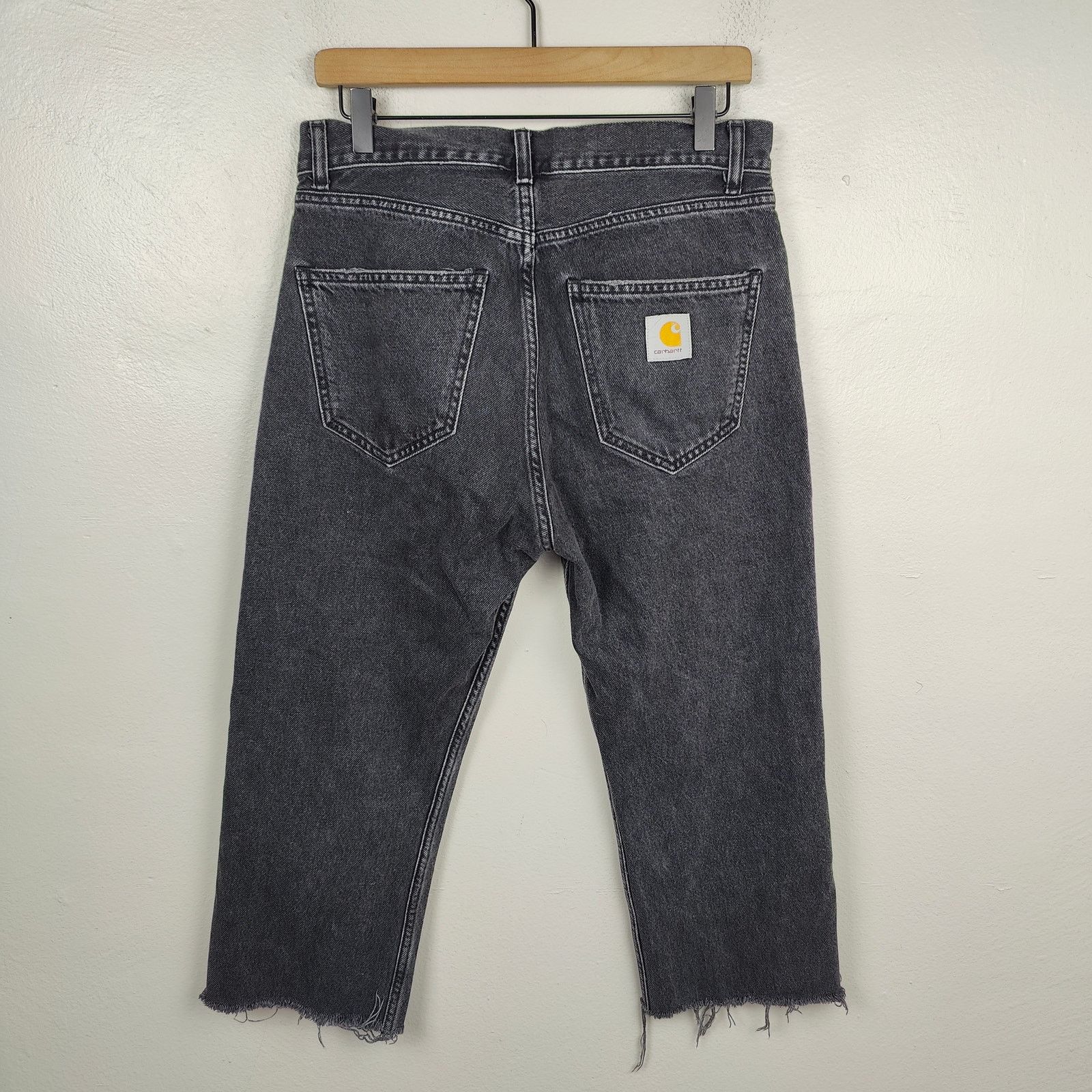 Carhartt Carhartt WIP Nolan Jeans Size 29 Charcoal Wash Button Fly Size 29" - 6 Thumbnail