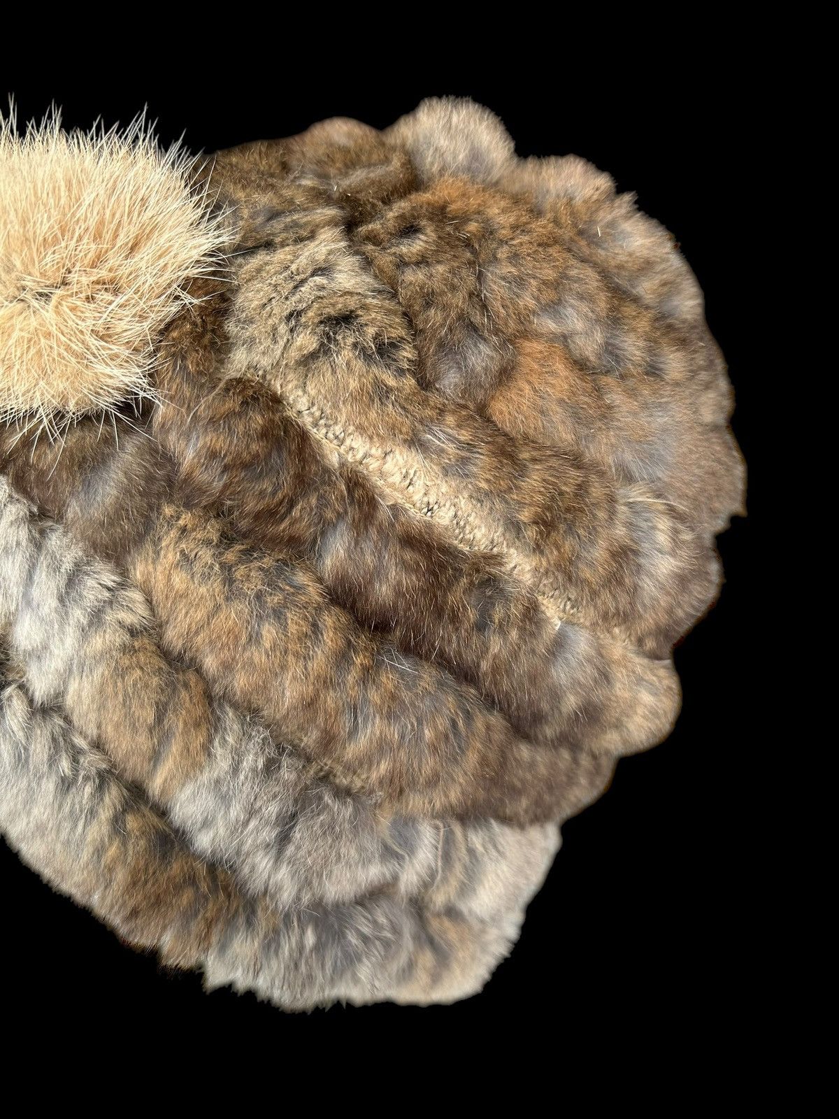 Japanese Brand × Kapital × Vintage Accessory Pageboy Japanese Fur Big Beanie Hats Rare ☠️☠️ Size ONE SIZE - 6 Thumbnail