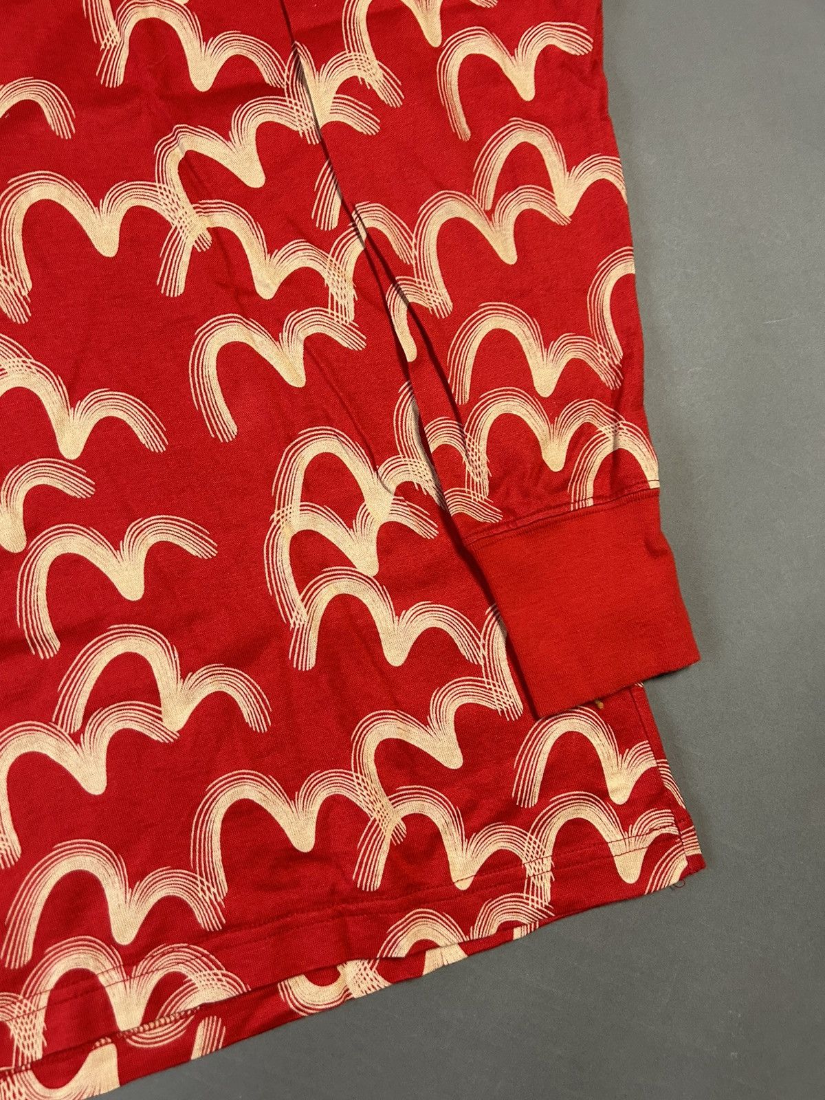 Evisu × Japanese Brand × Vintage Evisu vintage multi logo long sleeve polo seagull red Size US M / EU 48-50 / 2 - 6 Thumbnail