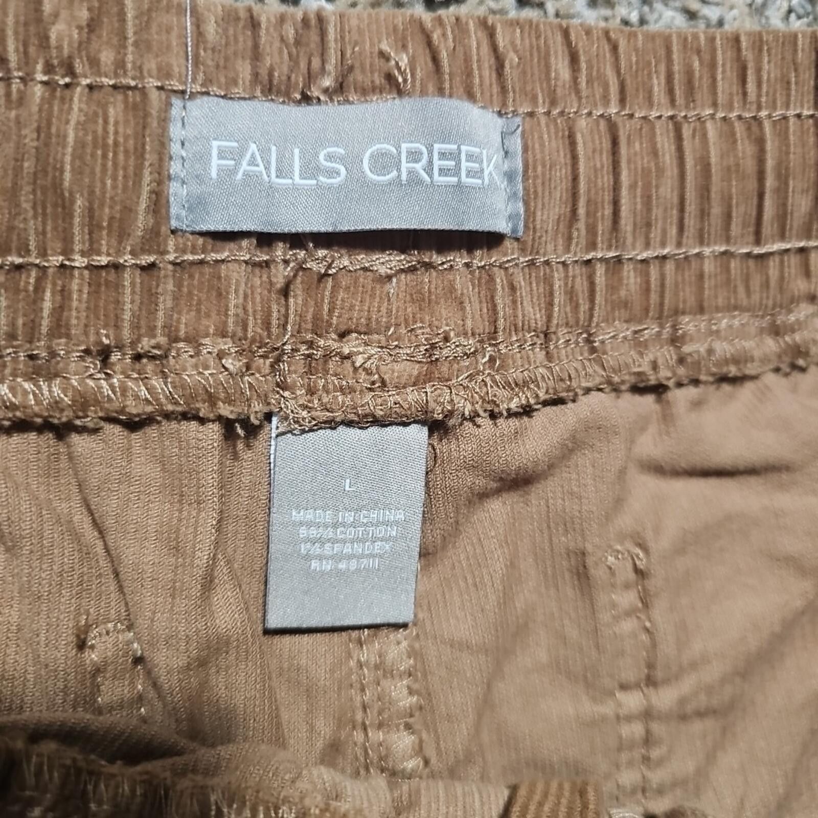 Other Falls Creek L Drawstring Corduroy Pants Size 36" / US 14 / IT 50 - 3 Thumbnail