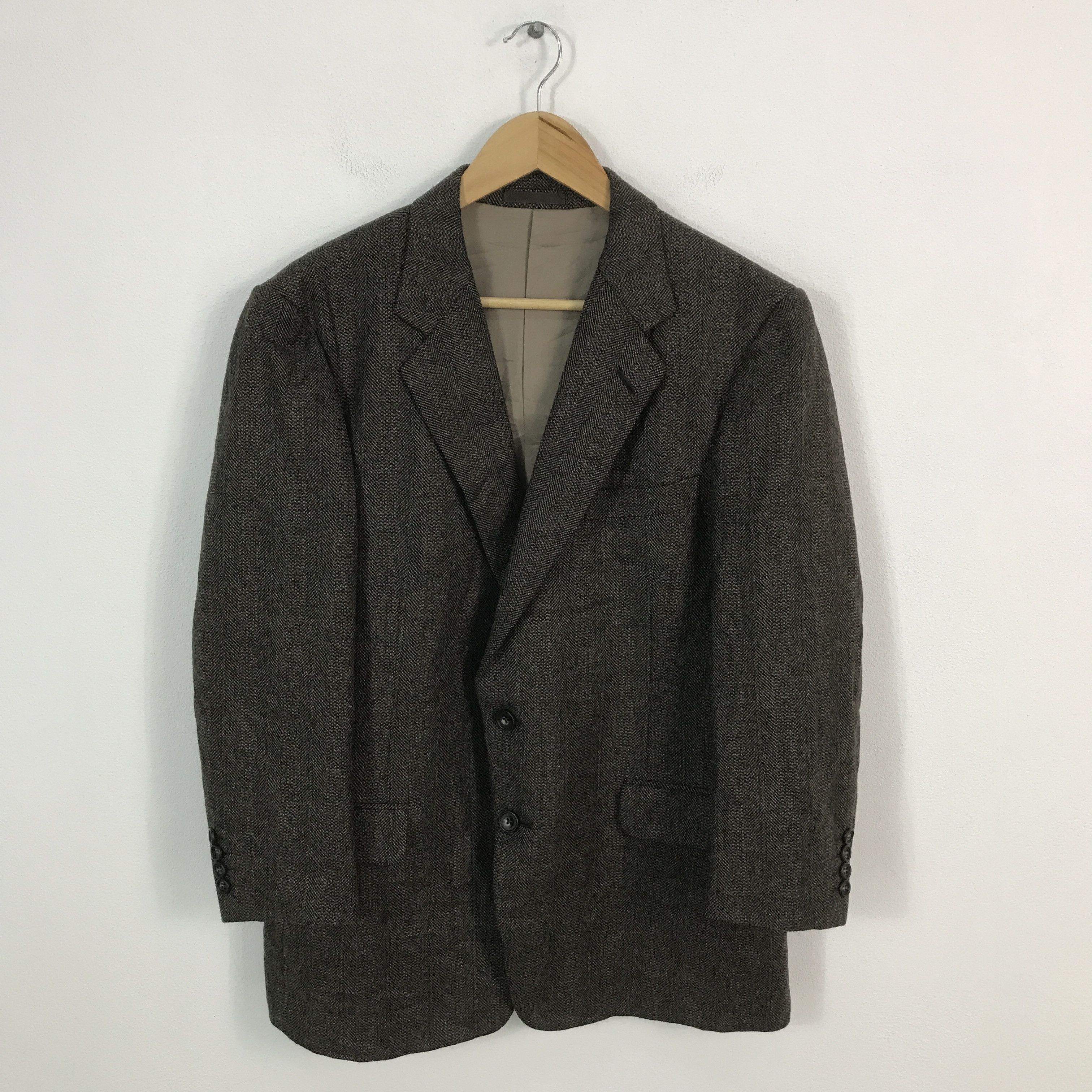 Burberry × Japanese Brand × Vintage Vtg burberrys blazer Wool coat jacket Size US L / EU 52-54 / 3 - 1 Thumbnail