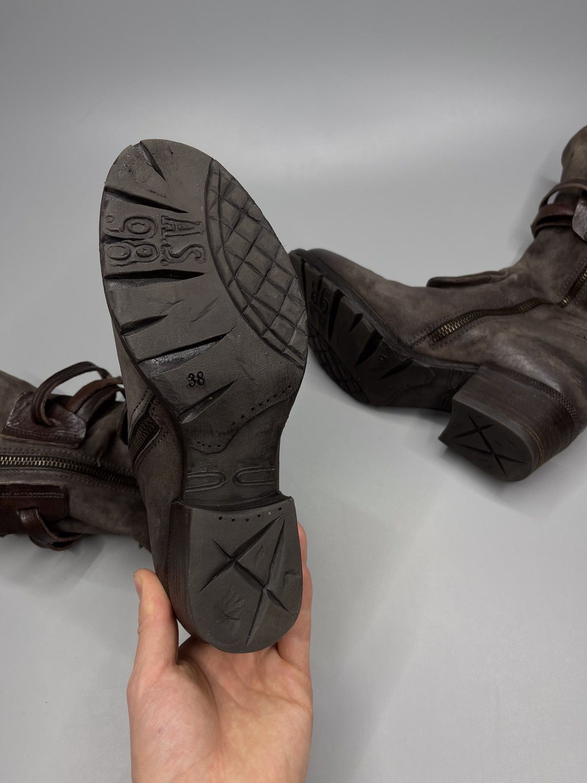 Japanese Brand × Vintage A.S 98 Boots Leather Style Rick Owens Size US 5.5 / EU 38 - 13 Thumbnail