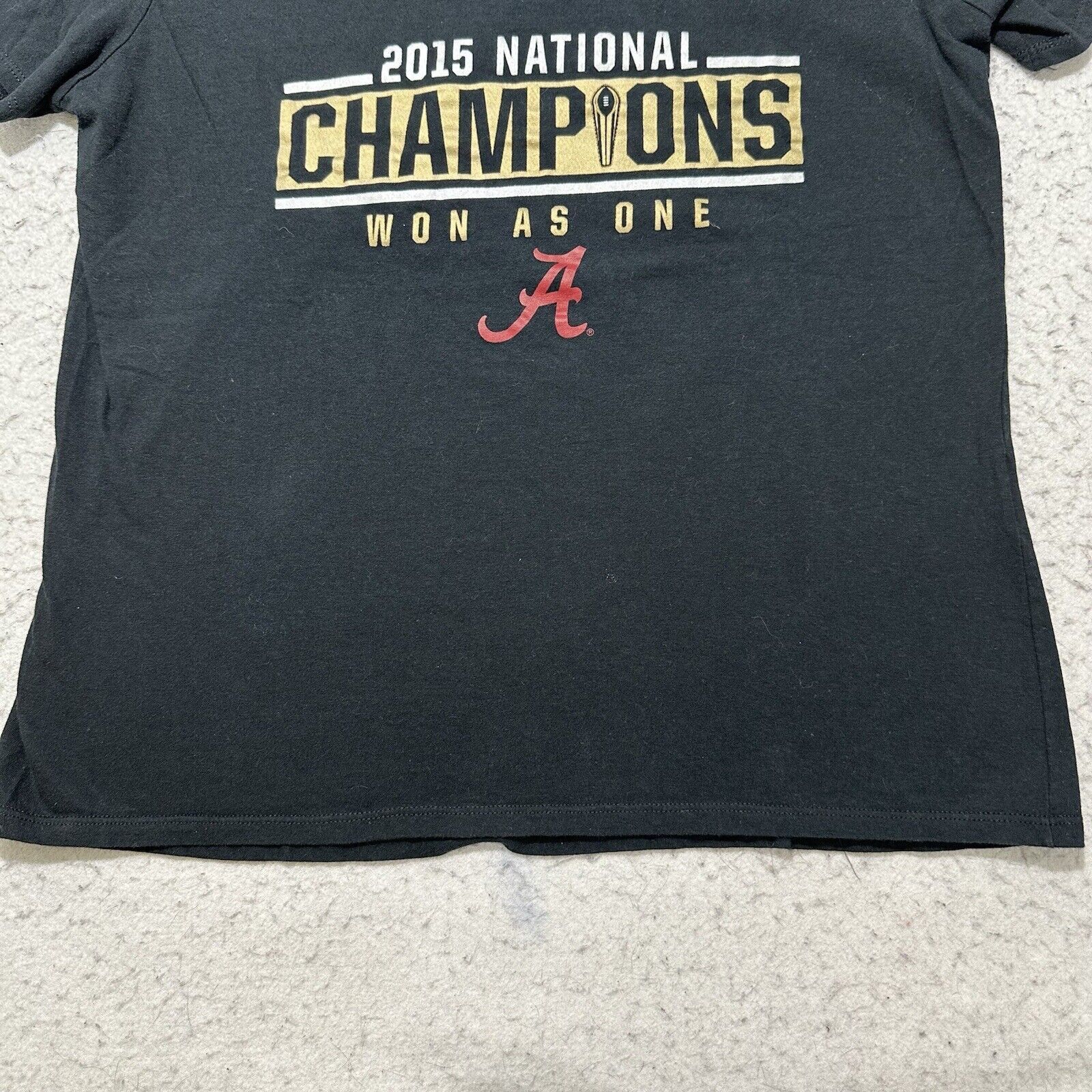 Nike Nike Alabama Crimson Tide Large 2015 Champs T Shirt Size L / US 10 / IT 46 - 7 Thumbnail