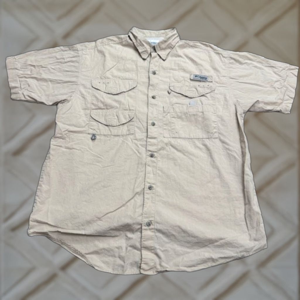 Vintage VINTAGE Columbia PFG Bonehead II Fishing Shirt Mens Medium Beige Cotton Outdoor Camping All Seasons Size US M / EU 48-50 / 2 - 1 Thumbnail