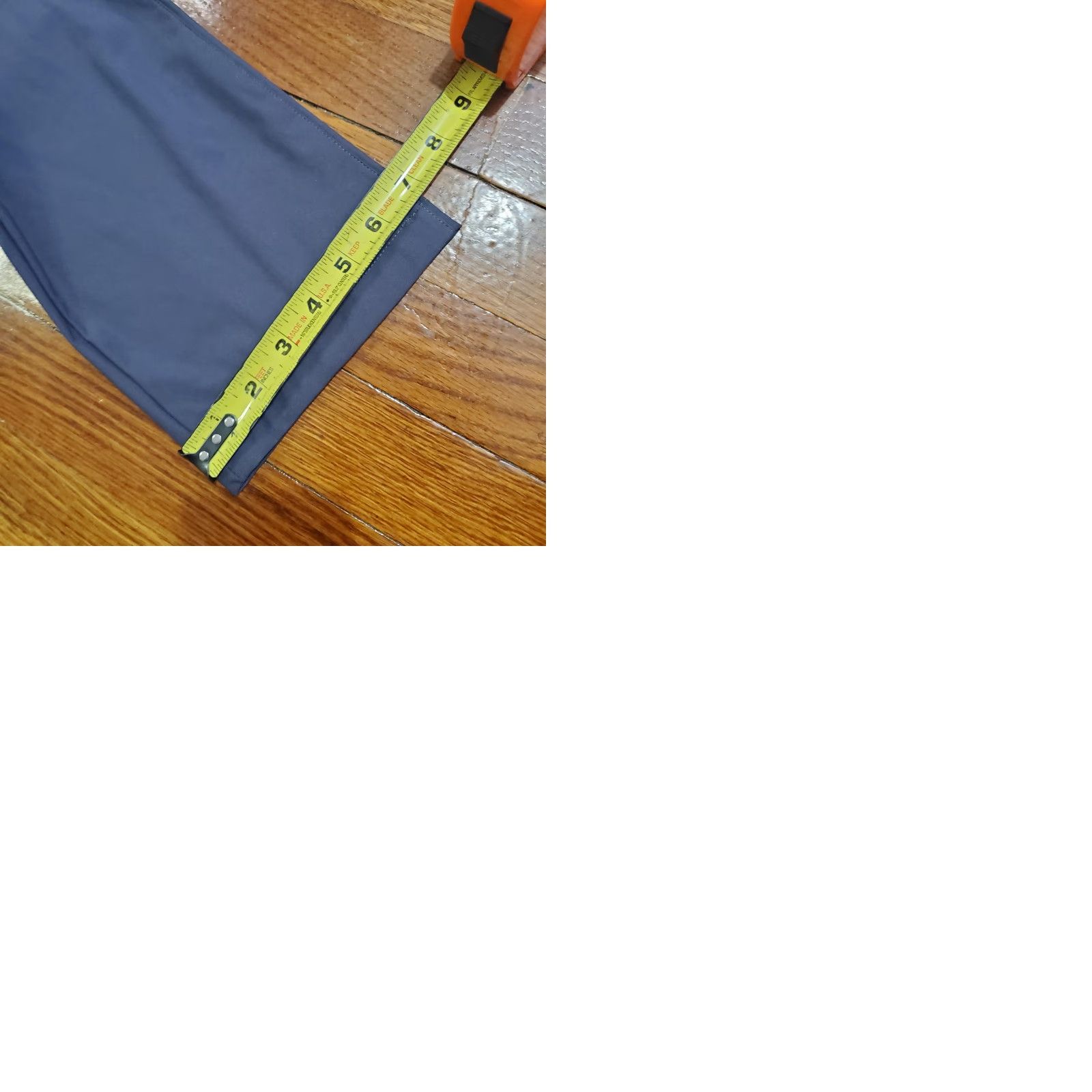 Rhone Rhone Commuter Pants Slim Chino 33x33 Blue Mens Zip Pocket Flex-Knit Tech Tapered Front Size US 33 - 10 Thumbnail