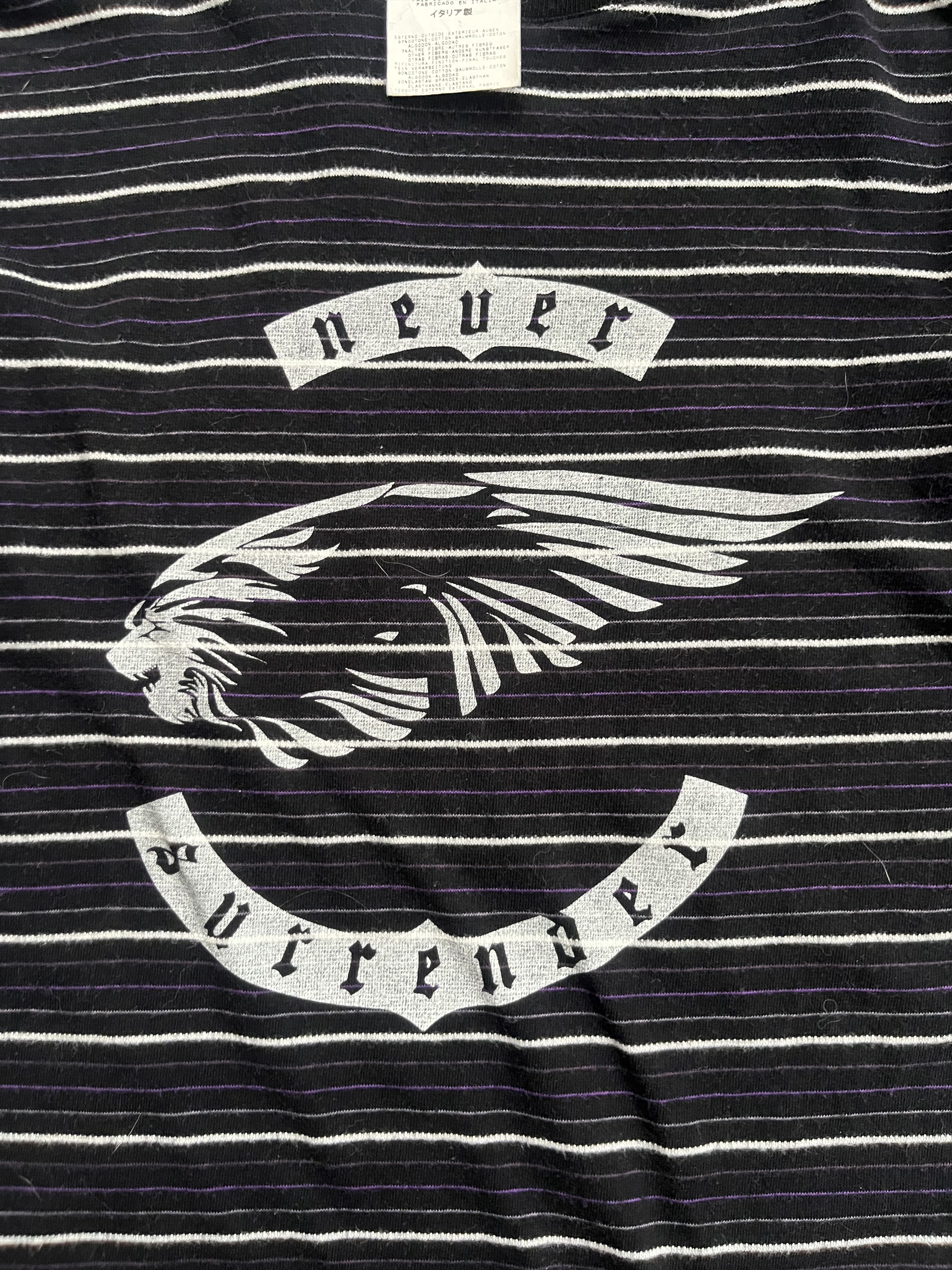 Versus Versace Versus Versace Long Sleeve Tee Lion Logo Striped Y2K Size US S / EU 44-46 / 1 - 4 Thumbnail