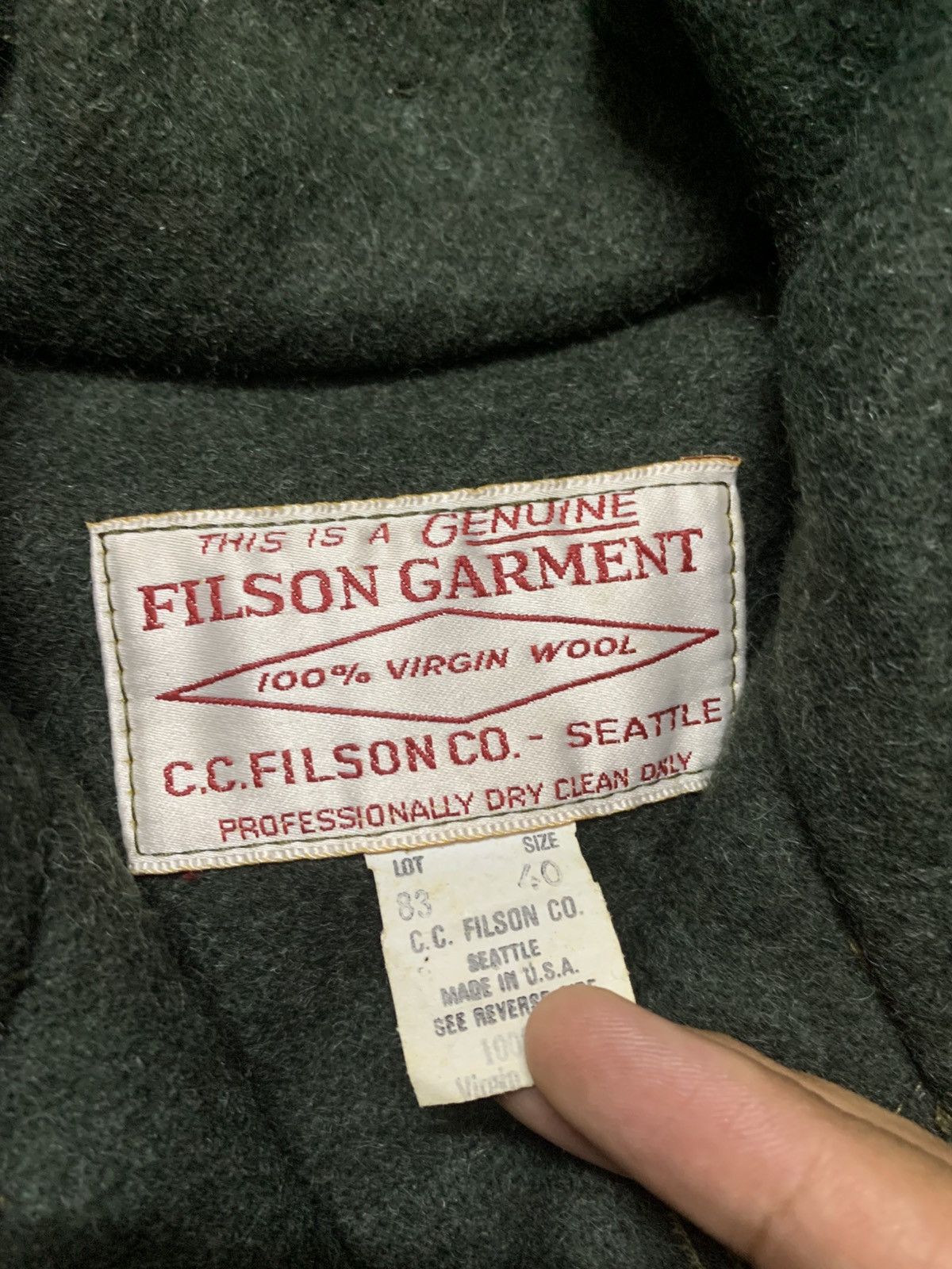 Filson Vintage Filson Mackinow Wool Cruiser Jacket Size US M / EU 48-50 / 2 - 16 Thumbnail
