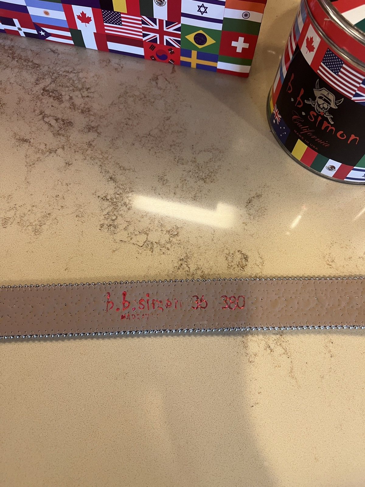 B.B. Simon bb simon belt Size 36 - 4 Thumbnail
