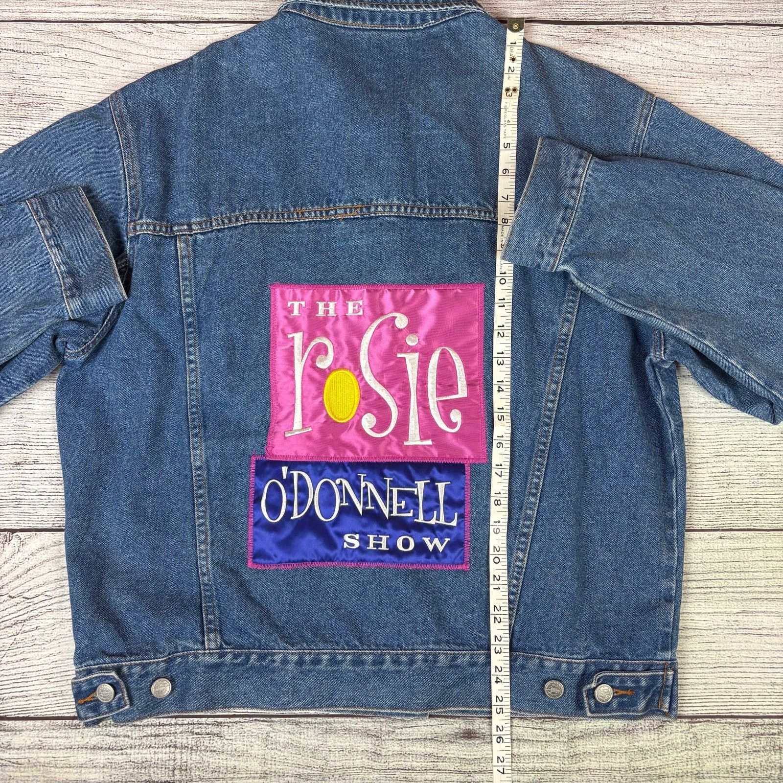 Vintage Vintage 1990s The Rosie O'Donnell Show Denim Jacket Size US L / EU 52-54 / 3 - 6 Thumbnail