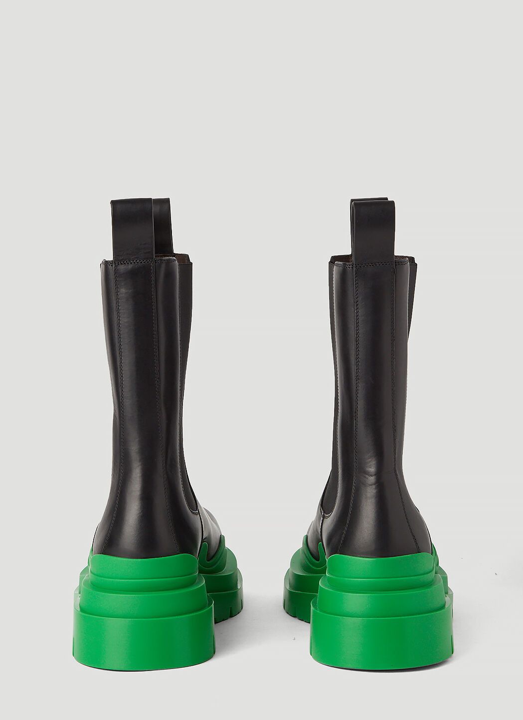 Bottega Veneta o1w1db10425 Tire Chelsea Boots in Black/Grass Size US 13 / EU 46 - 4 Thumbnail
