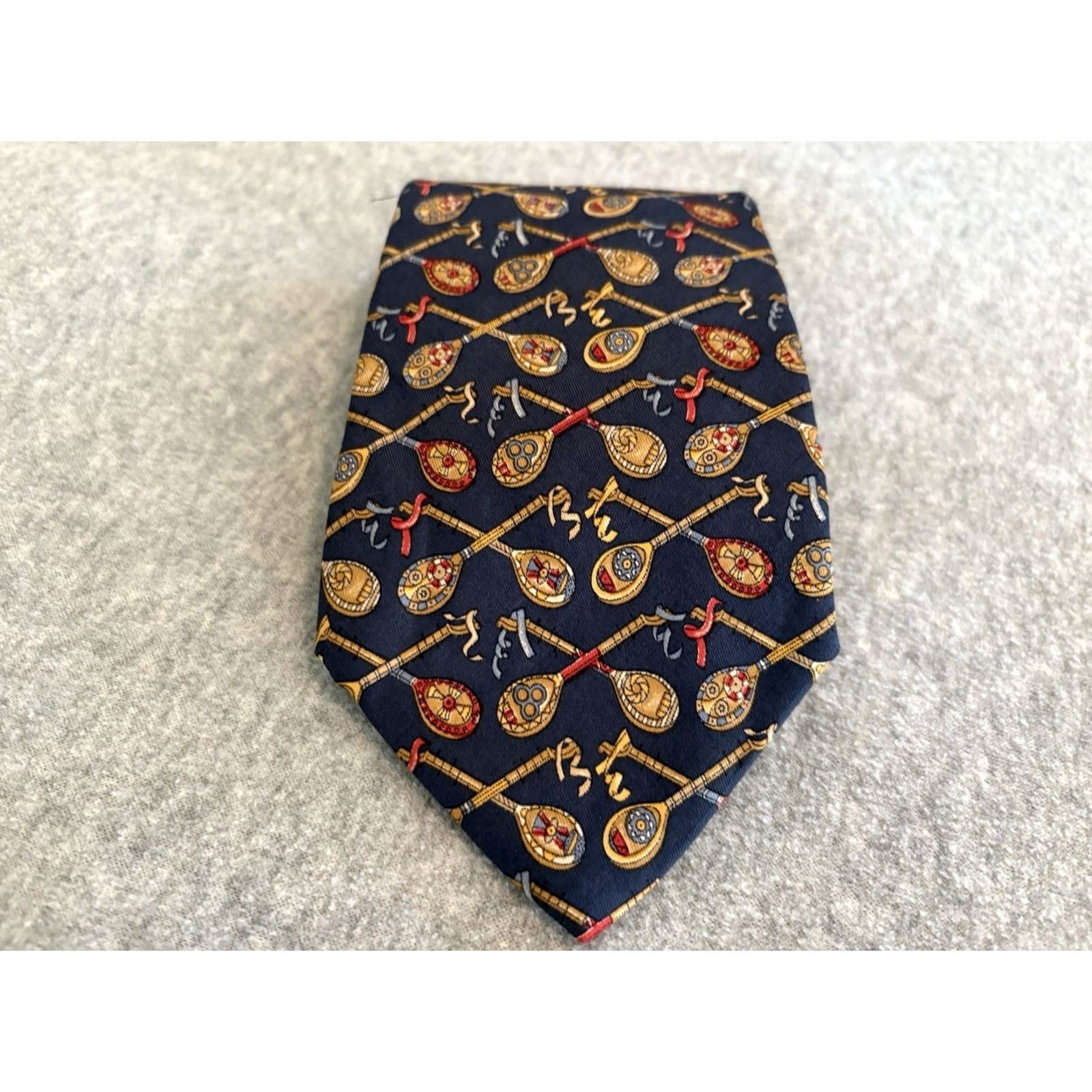 Salvatore Ferragamo Salvatore Ferragamo Silk Tie Blue Men Adult Classic 59 inches Italian Salvatore Ferragamo Tie Blue Silk Tie Mens 59" Silk Tie Blue Portugal? Size ONE SIZE - 2 Thumbnail