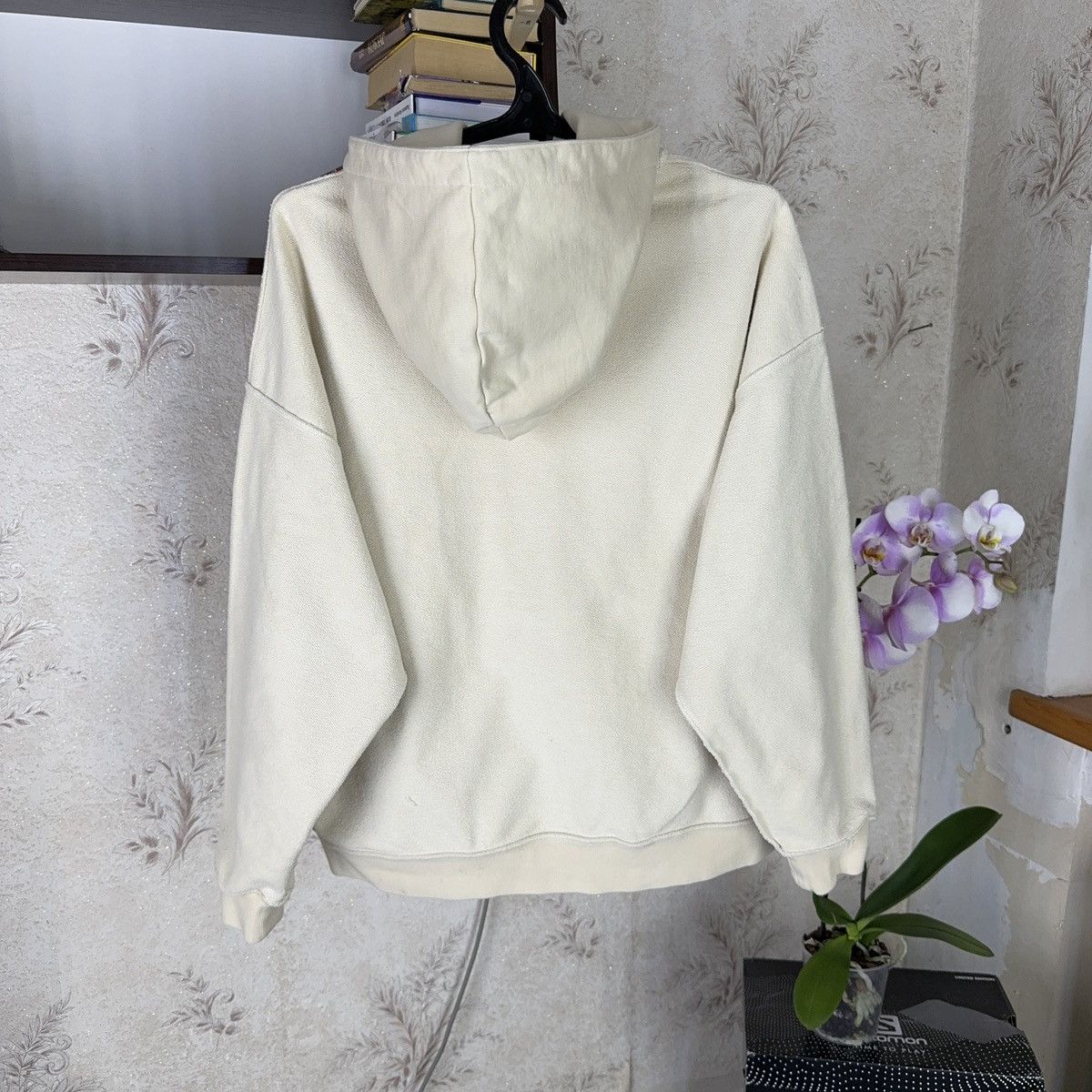 Spyder Off the Label Hoodie Reversible Boxy Fit Beige Streetwear XL Size US XL / EU 56 / 4 - 14 Thumbnail