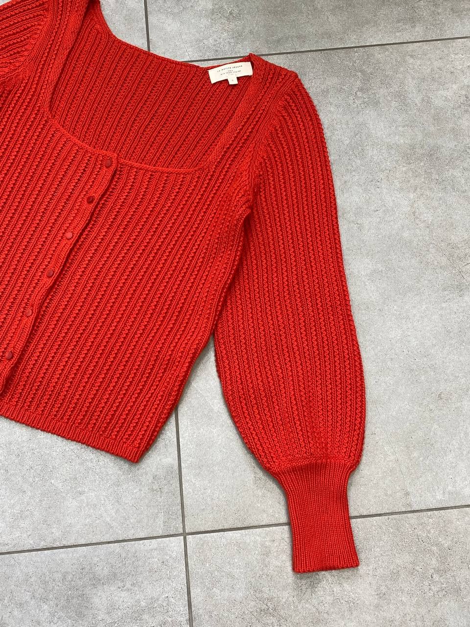 Sezane La Maille Sezane Marietta Buttons Knit Cardigan Sweater Size S / US 4 / IT 40 - 7 Thumbnail