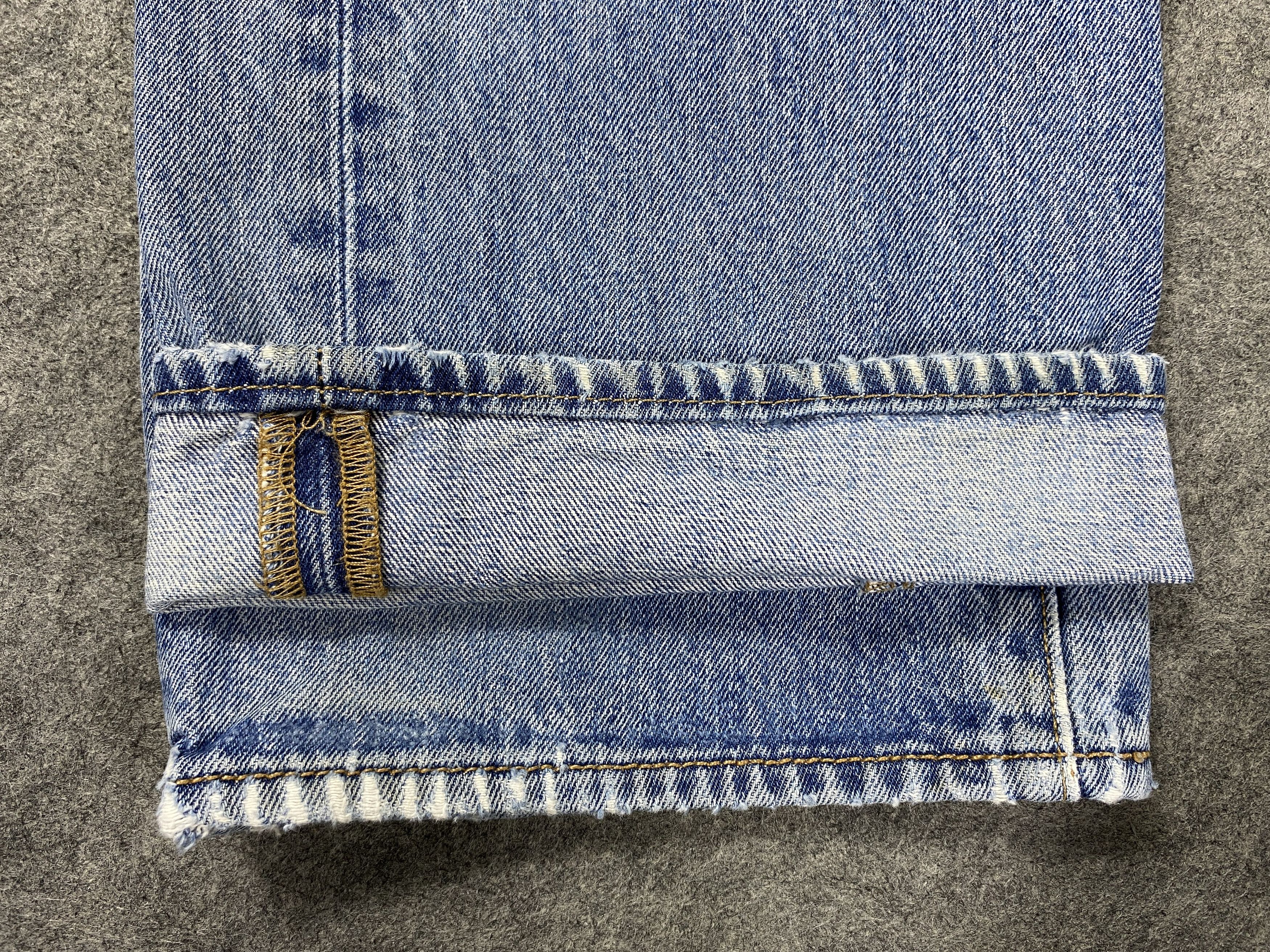 Japanese Brand Ripped Dirty Blue Vintage Levi's 501 32x30.5 Denim -JN2262 Size US 32 / EU 48 - 12 Thumbnail