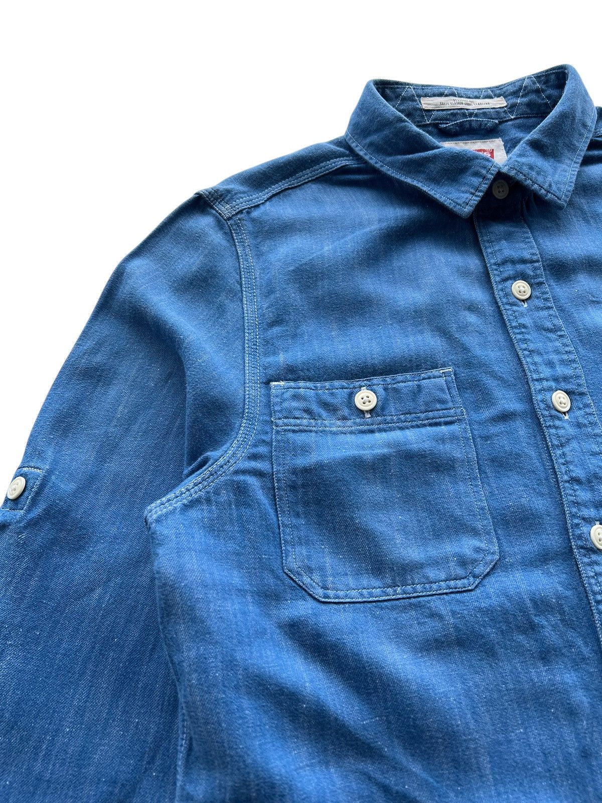 Levi's × Levi's Made & Crafted × Levi's Vintage Clothing 🔥Levi's Amerca’s Finest Overall Big Logo Western Shirt Denim Size US XS / EU 42 / 0 - 6 Thumbnail