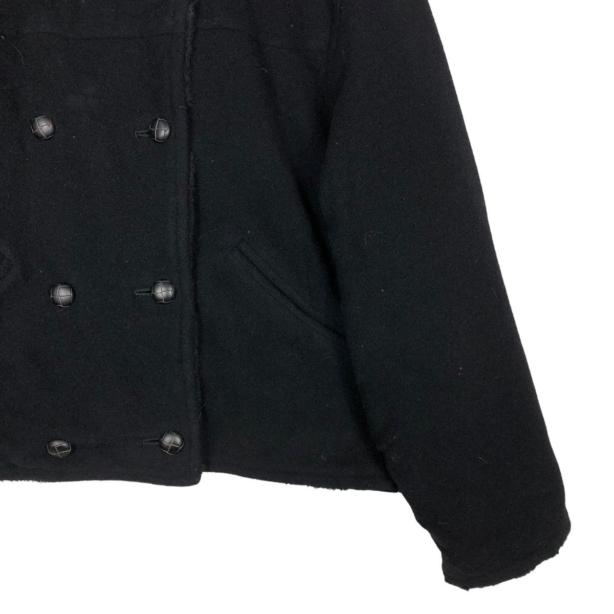 If Six Was Nine 🔥VINTAGE CROPPED WOOL BIKER JACKET LIBERTA JAPAN MINK FUR Size US M / EU 48-50 / 2 - 6 Thumbnail