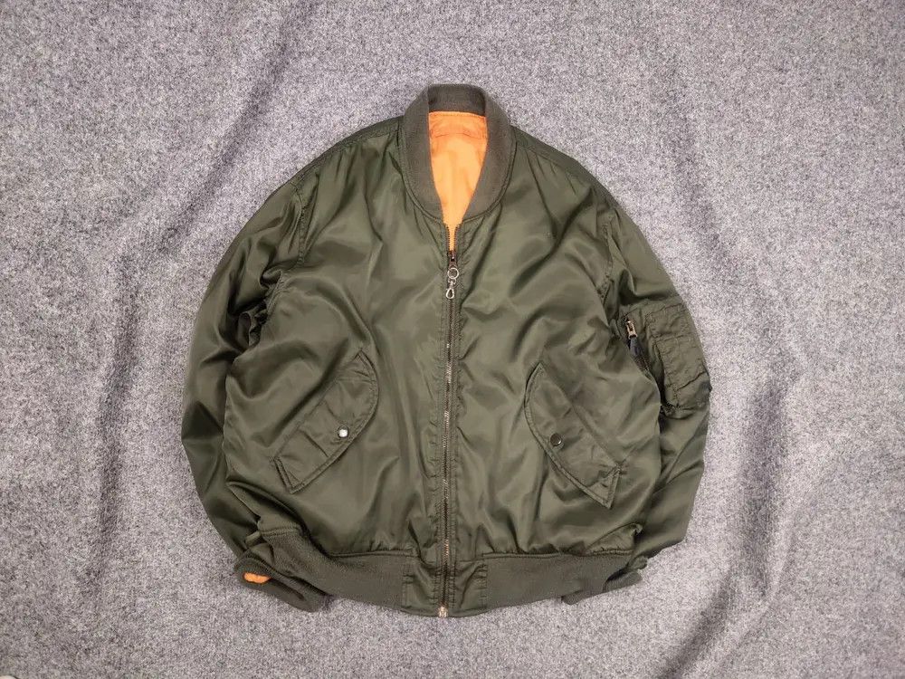 Japanese Brand Rare Vintage Japan MA-1 Flyers Intermediate Bomber Jacket Size US M / EU 48-50 / 2 - 1 Thumbnail