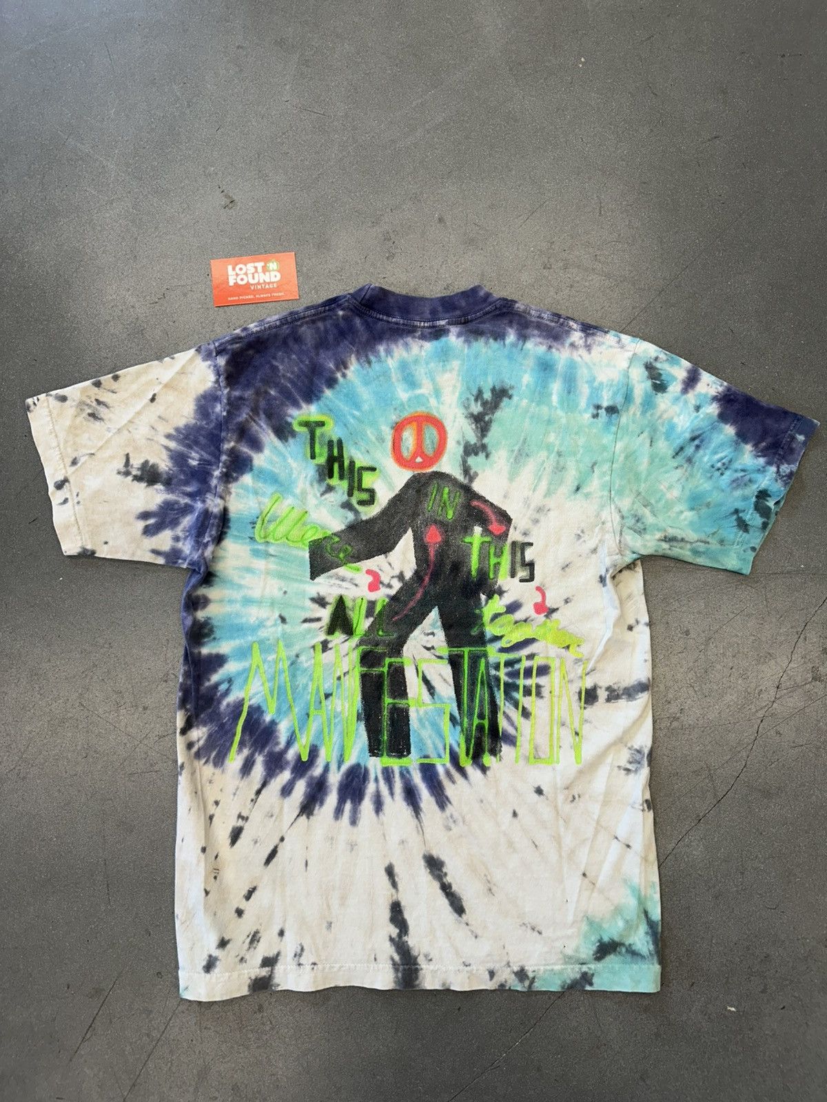 Travis Scott 2019 Travis Scott Astroworld Manifestation Tie-Dye Tee Size US S / EU 44-46 / 1 - 1 Thumbnail