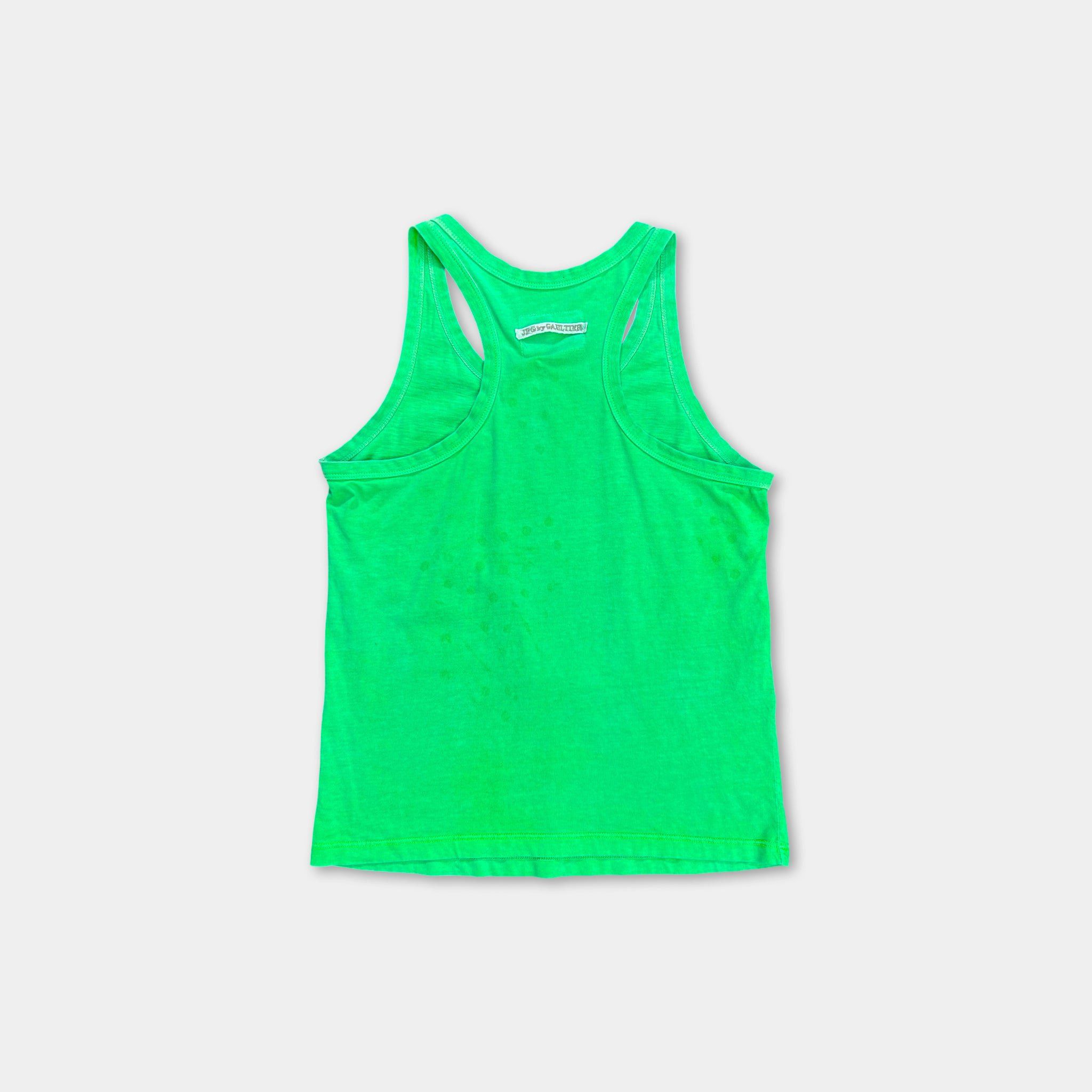 Jean Paul Gaultier Jean Paul Gaultier Vintage Graphic Green Tanktop Size US S / EU 44-46 / 1 - 5 Thumbnail