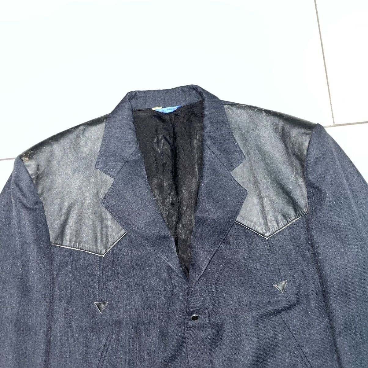 Vintage Crazy Horse Button Snap Blazer Size 40R - 3 Thumbnail
