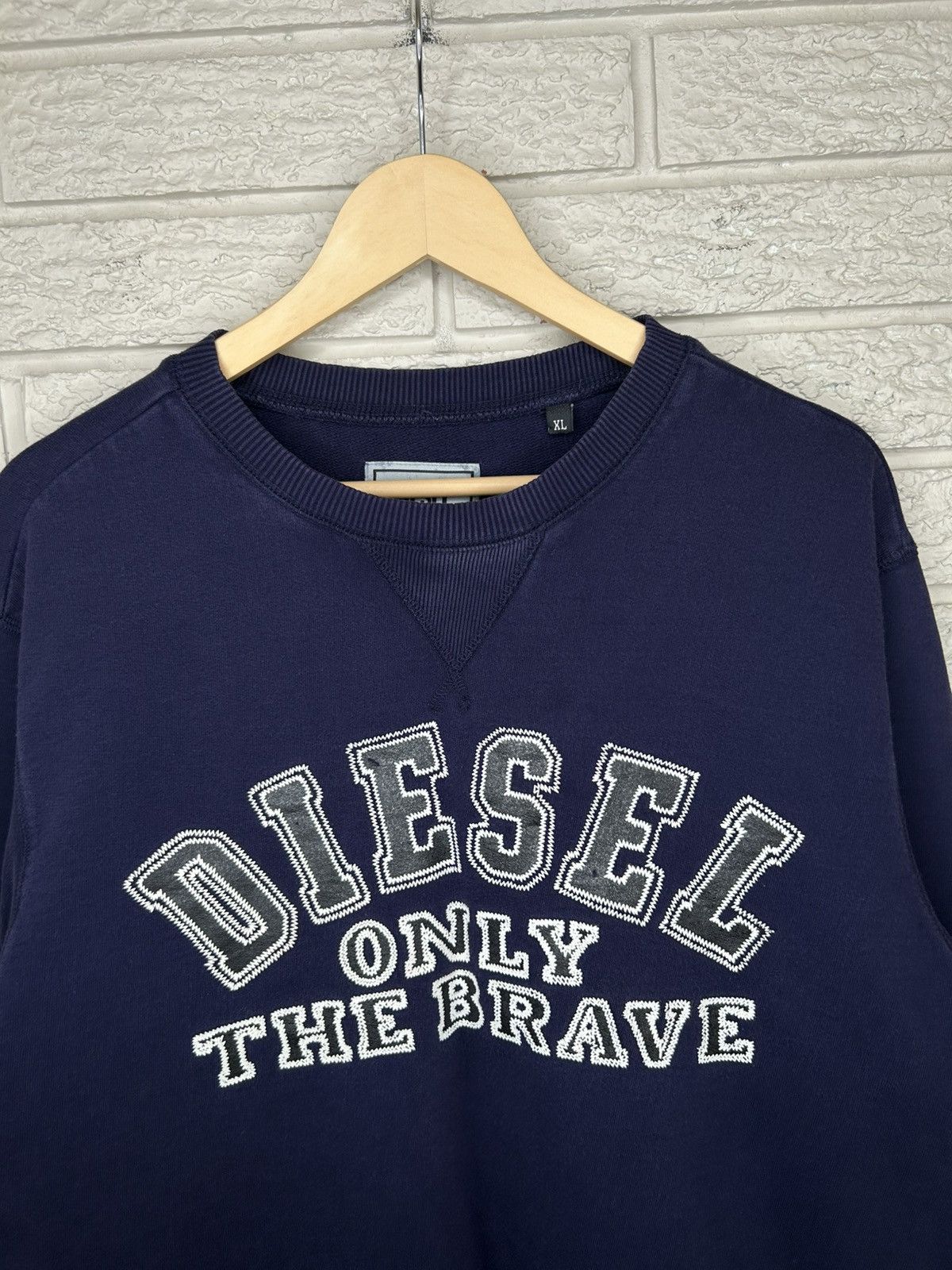 Diesel Diesel Only The Brave Spell Out Crewneck Size US XL / EU 56 / 4 - 2 Thumbnail
