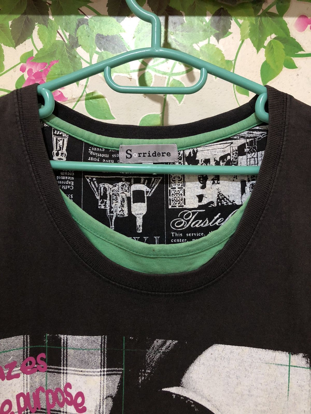 Japanese Brand Japanese poem girl faded double layer t-shirt Do Not Stop Size US XL / EU 56 / 4 - 3 Thumbnail