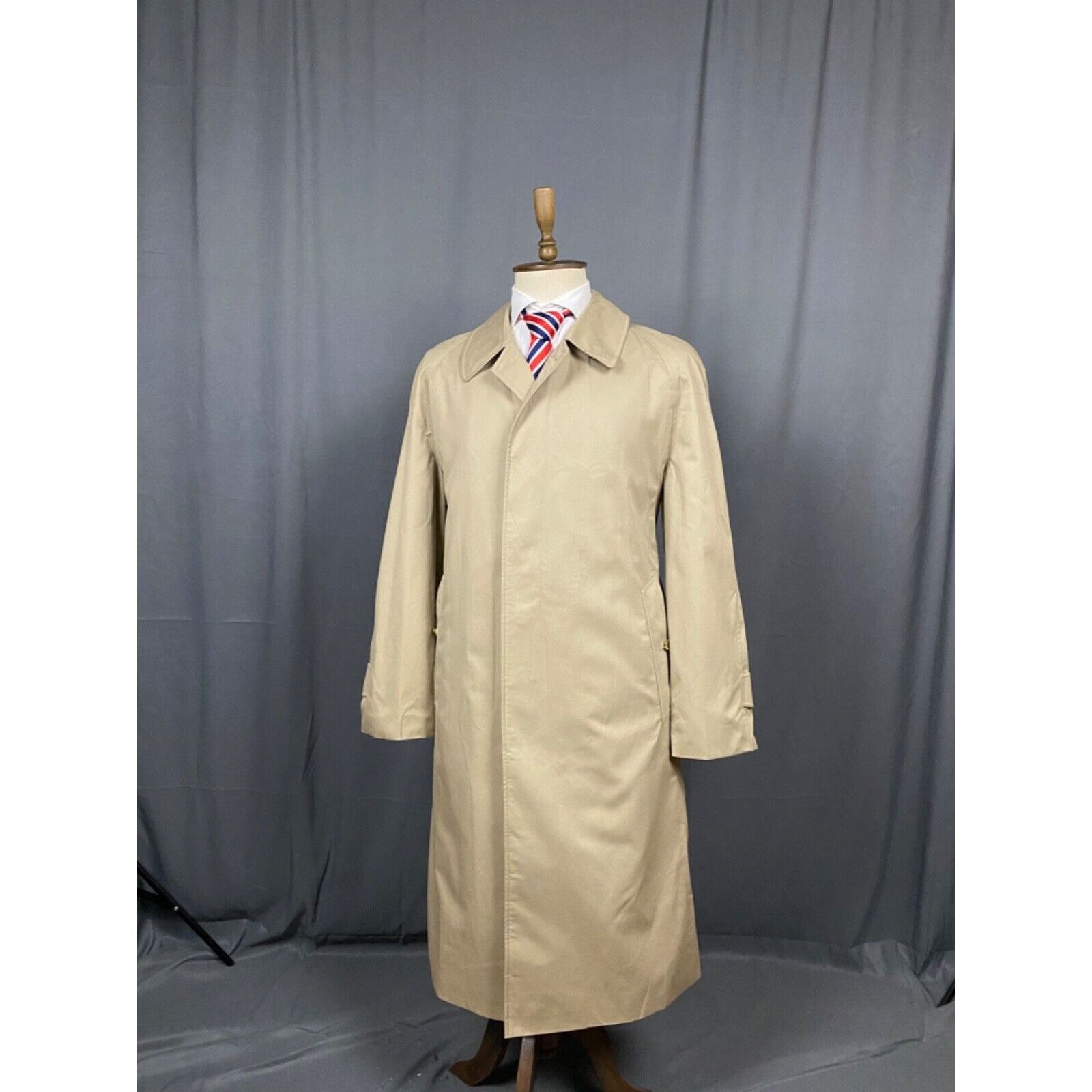 Burberry Burberry + Wool Liner Nova Check Men's Beige Trench Coat Siz Size US L / EU 52-54 / 3 - 3 Thumbnail