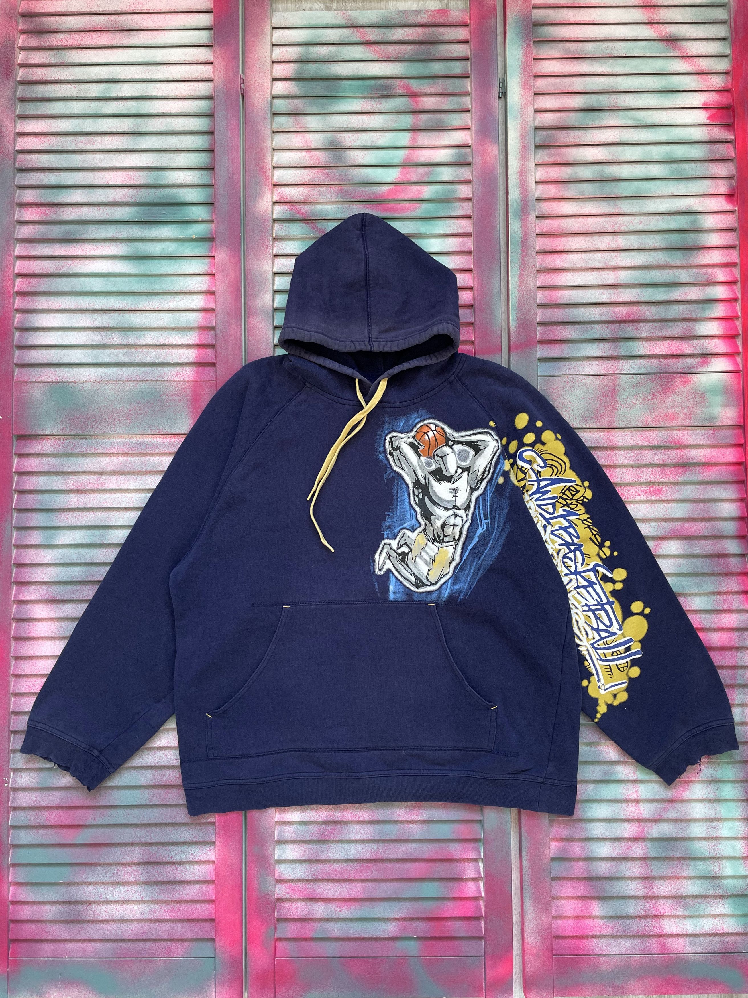 Vintage Vintage Andi Basketball Hoodie Size US L / EU 52-54 / 3 - 1 Thumbnail