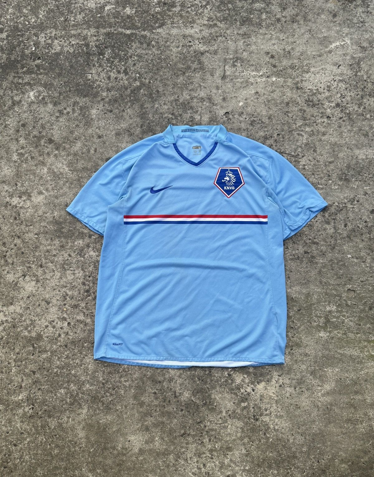 Nike Vintage Nike Netherlands Soccer Jersey Blokecore Streetwear Size US L / EU 52-54 / 3 - 1 Thumbnail