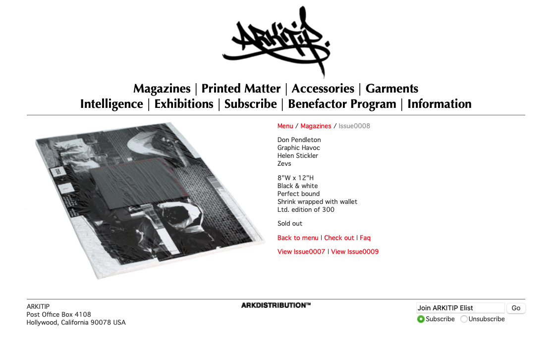 Arkitip Magazine Arkitip Magazine Issue 0008 with wallet accessory. Size ONE SIZE - 1 Thumbnail