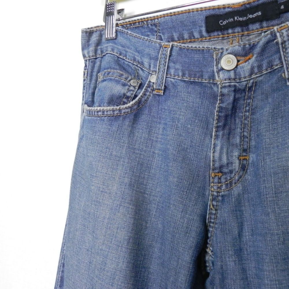 Calvin Klein Calvin Klein Low Rise Flare Butterfly 2000s Y2K 4 Size 27" / US 4 / IT 40 - 3 Thumbnail