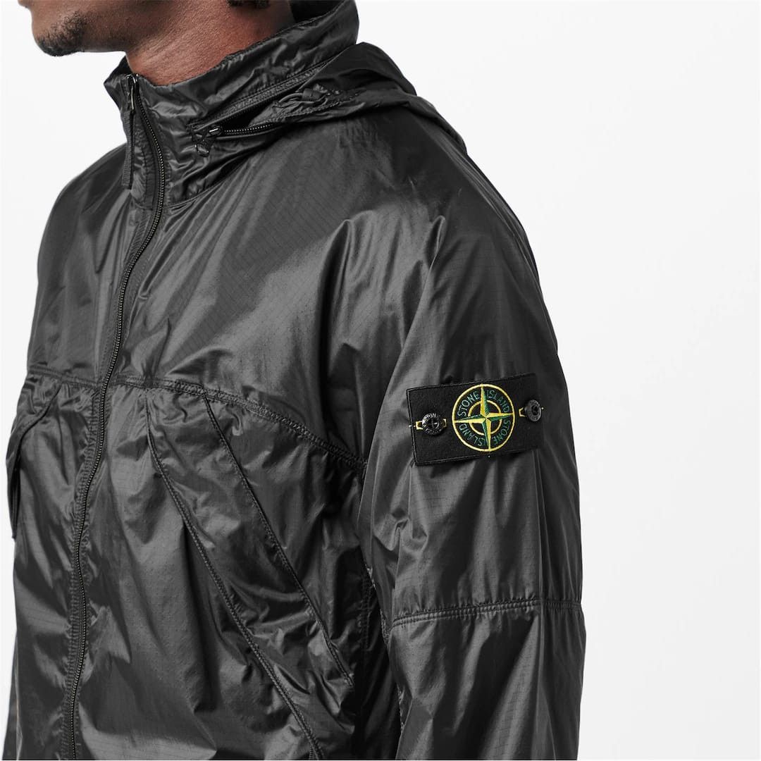 Stone Island o1g2r1mq0526 Water Resistant Rain Anorak Jacket in Black Size US XXL / EU 58 / 5 - 5 Thumbnail