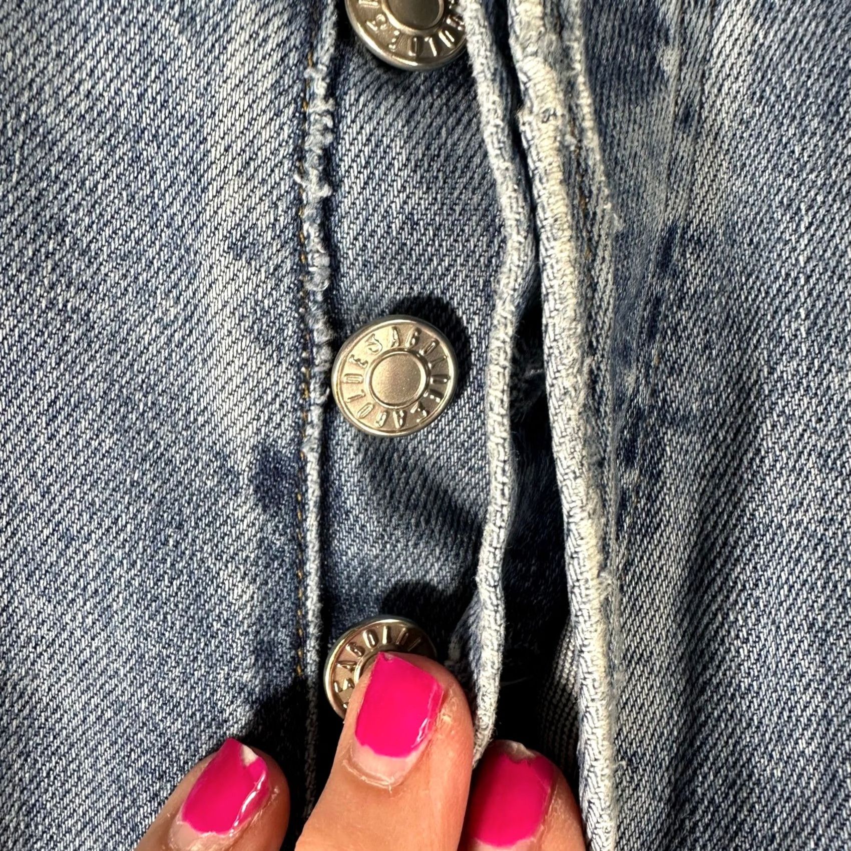 Agolde AGOLDE Jeans High Rise Skinny Button Fly Distressed Light Wash Blue Womens 26 Jeans Size 26" / US 2 / IT 38 - 3 Thumbnail