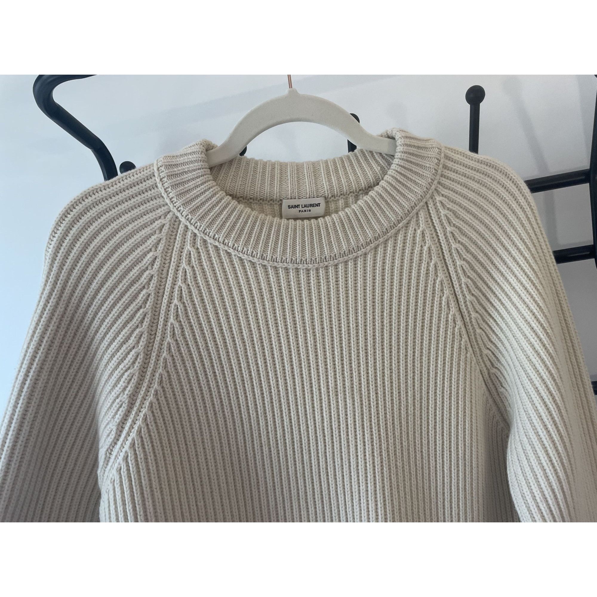Yves Saint Laurent Saint Laurent Ribbed Wool Sweater Round Neck Long Sleeves Be Size L / US 10 / IT 46 - 4 Thumbnail