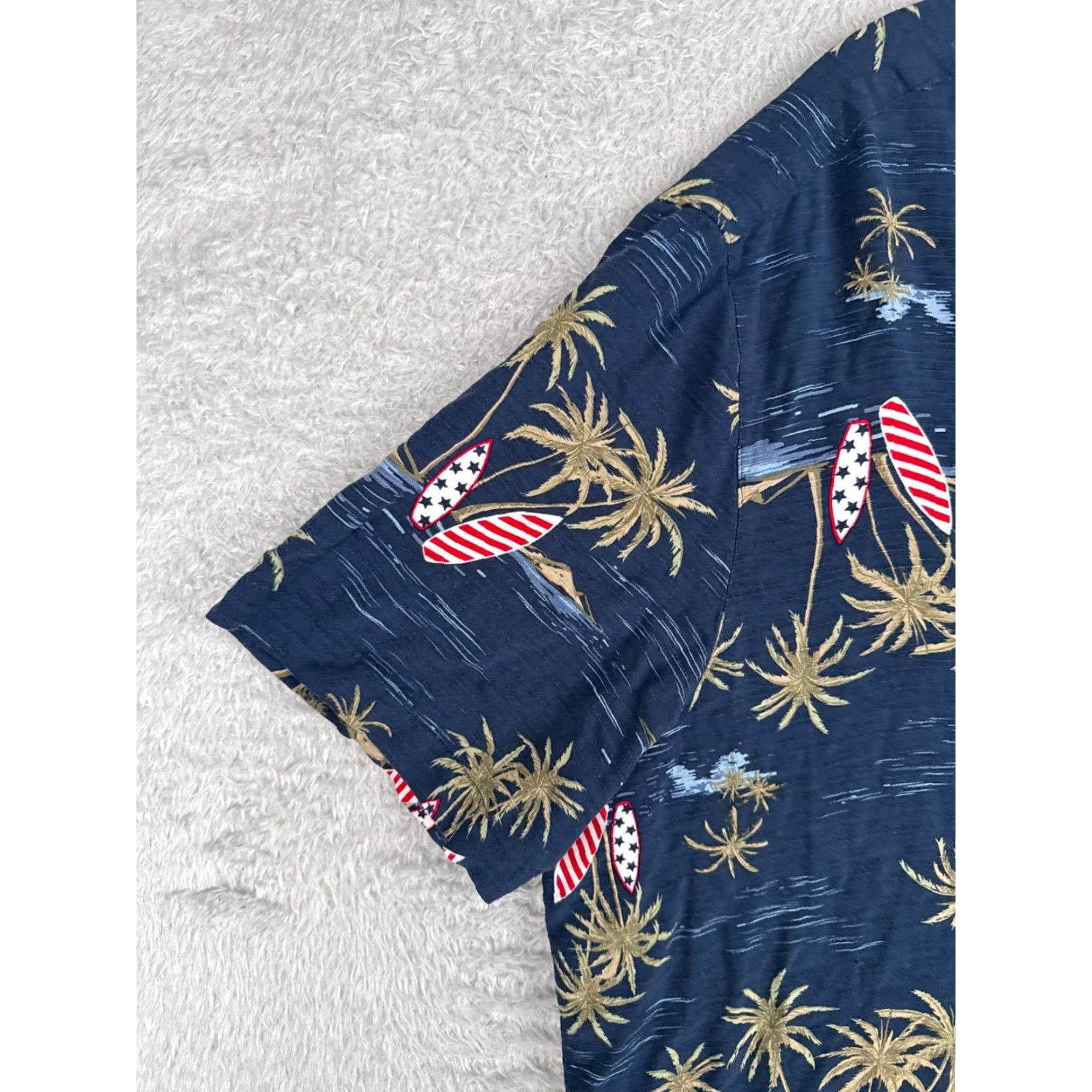 George George Shirt Mens 3XL Blue Floral Pattern Button-Up Short Sleeve Rayon 100% Viscose Casual Travel Men’s Mens Size US XXL / EU 58 / 5 - 3 Thumbnail
