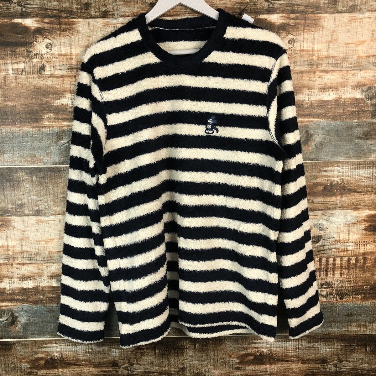 Mickey Mouse Uniqlo Mickey Mouse fleece Stripe Knitwear #A2009 Size M / US 6-8 / IT 42-44 - 3 Thumbnail