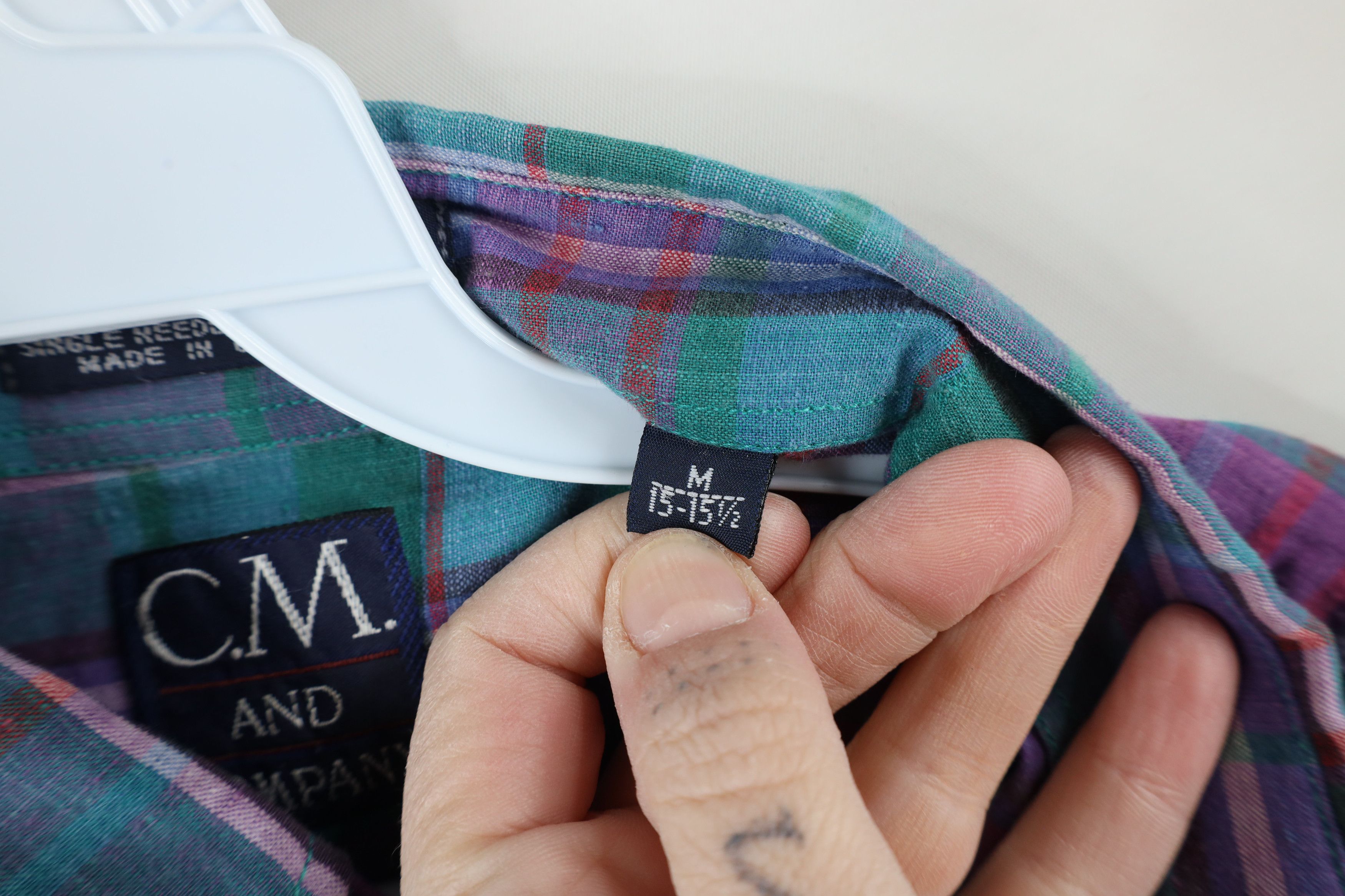 Vintage Vintage 90s Streetwear India Madras Plaid Button Down Shirt Size US M / EU 48-50 / 2 - 8 Thumbnail
