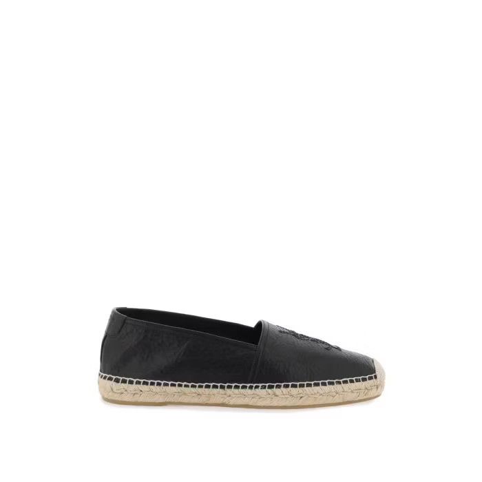 image of Saint Laurent Paris O1S22I1N0524 Embroidered Espadrilles In Beige Shoes, Men's (Size 12)