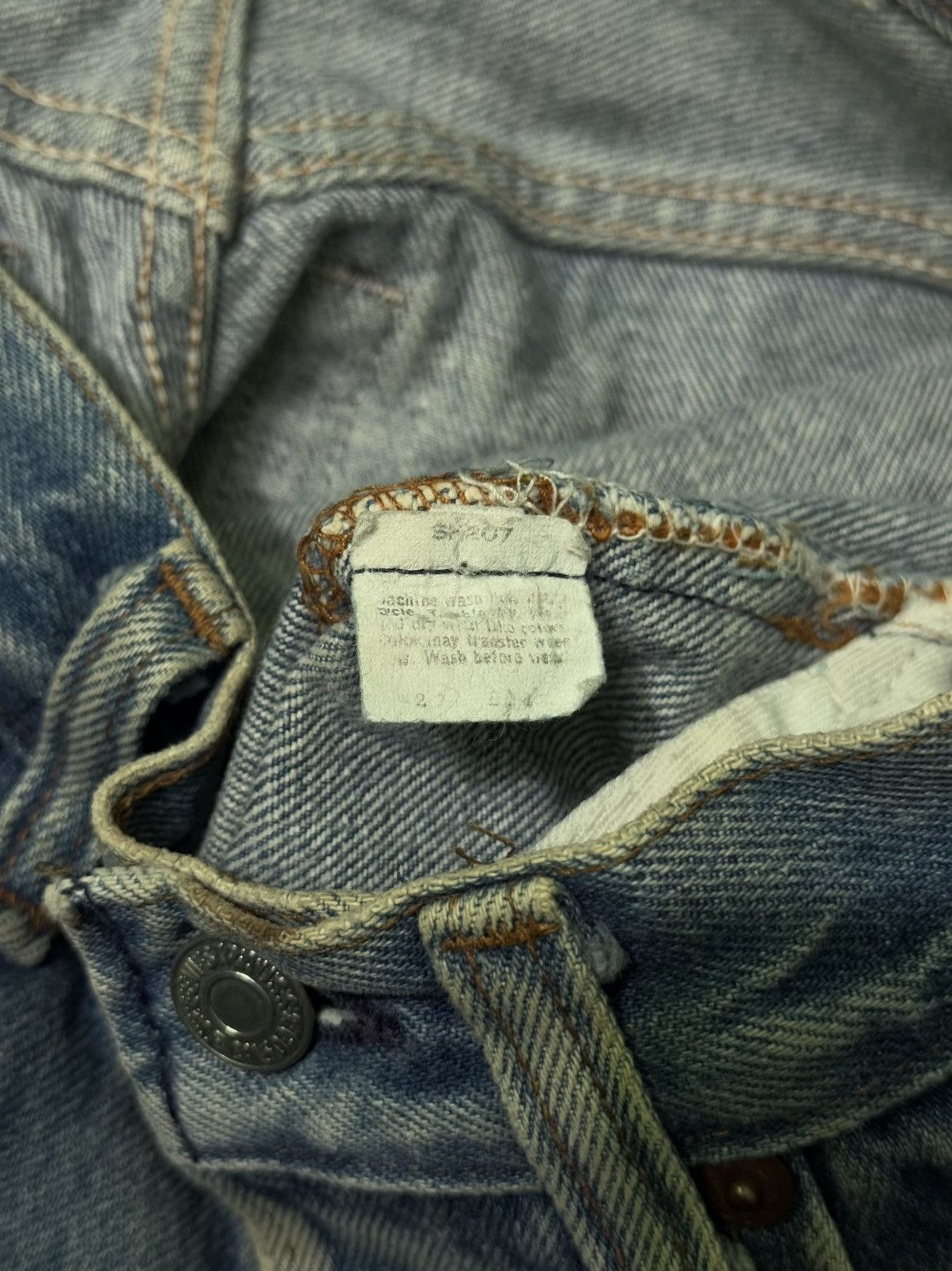 Levi's × Vintage Vintage Levis 501 Distress Denim Size 28" / US 6 / IT 42 - 9 Thumbnail