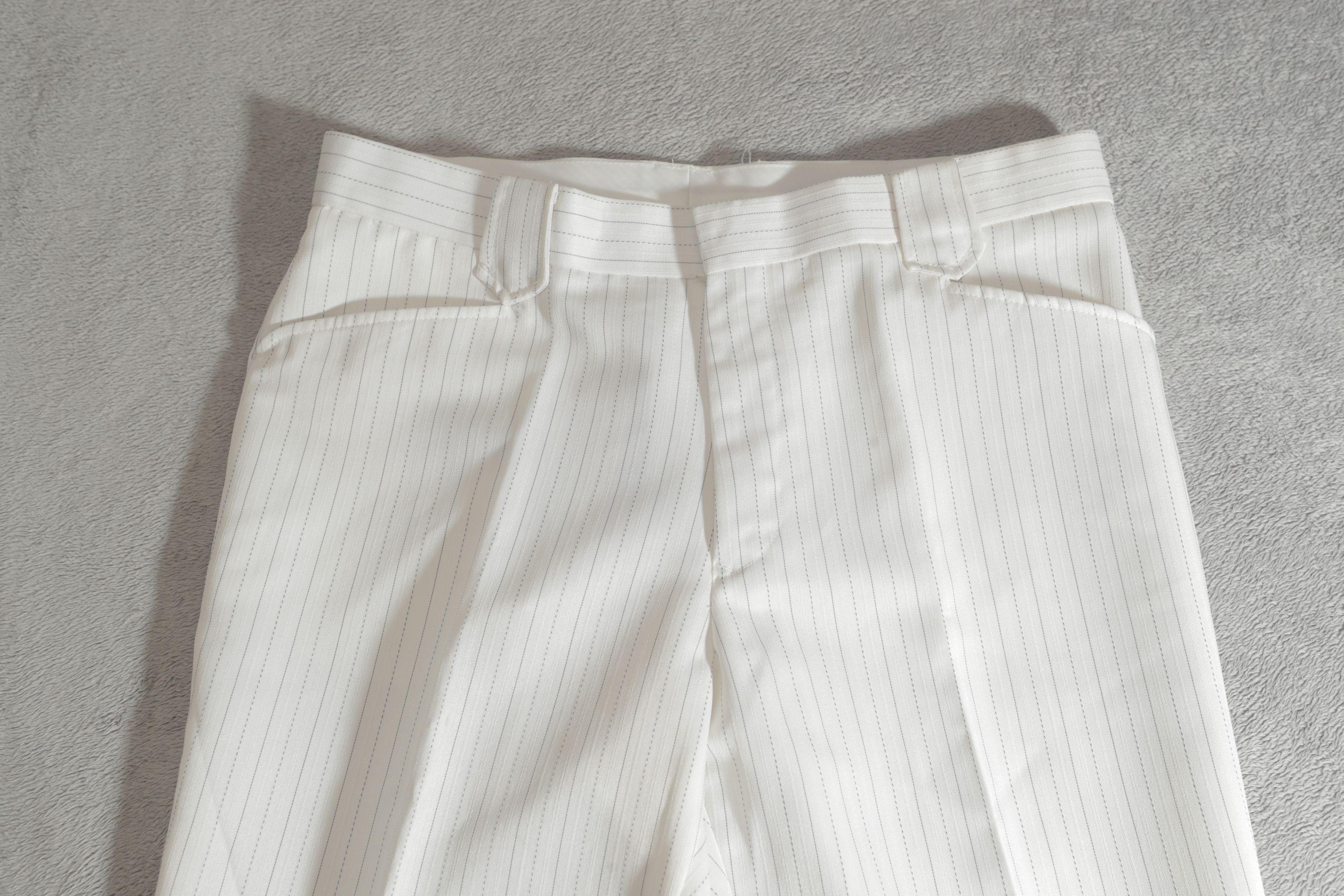 Vintage Meztizos Vintage White Striped Dress Pants (34) Size US 34 / EU 50 - 4 Thumbnail