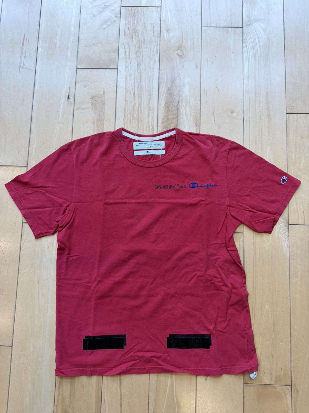 Champion × Off-White Arrows T-Shirt Size US M / EU 48-50 / 2 - 1 Thumbnail