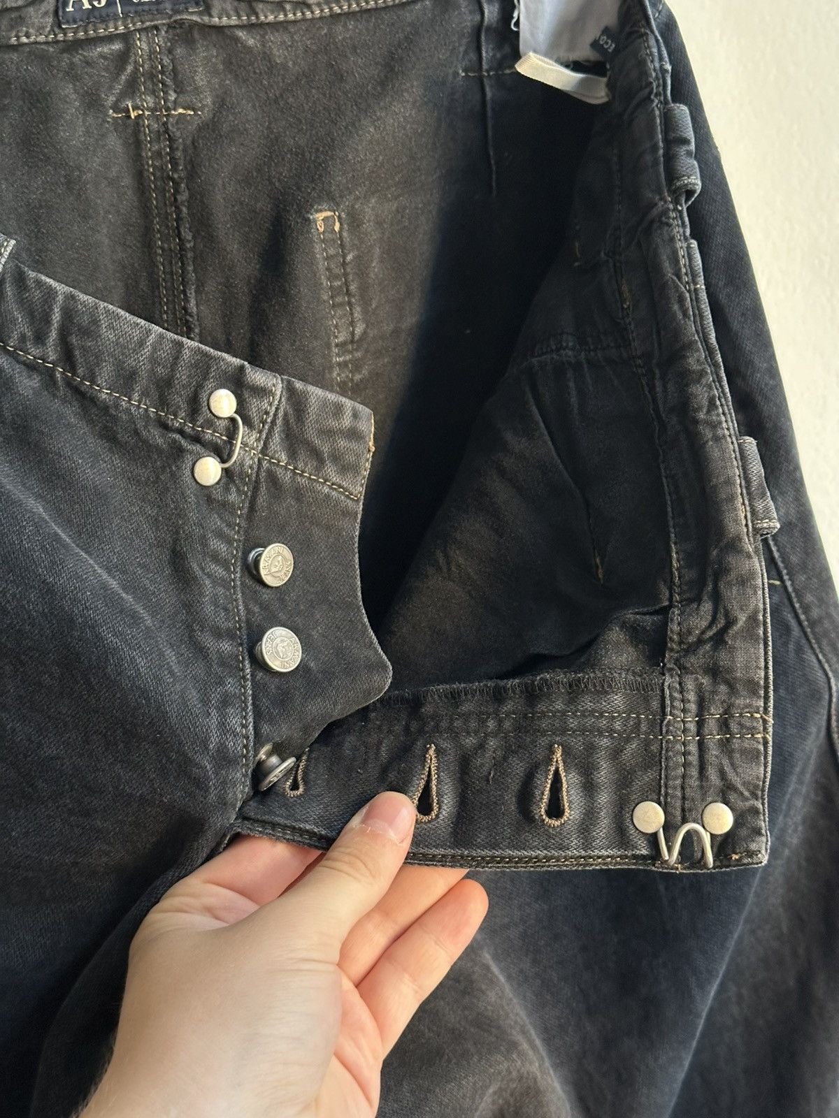Armani Armani Jeans Fireman Archive 90s Faded Zipped Cargo Pants Size US 34 / EU 50 - 18 Thumbnail