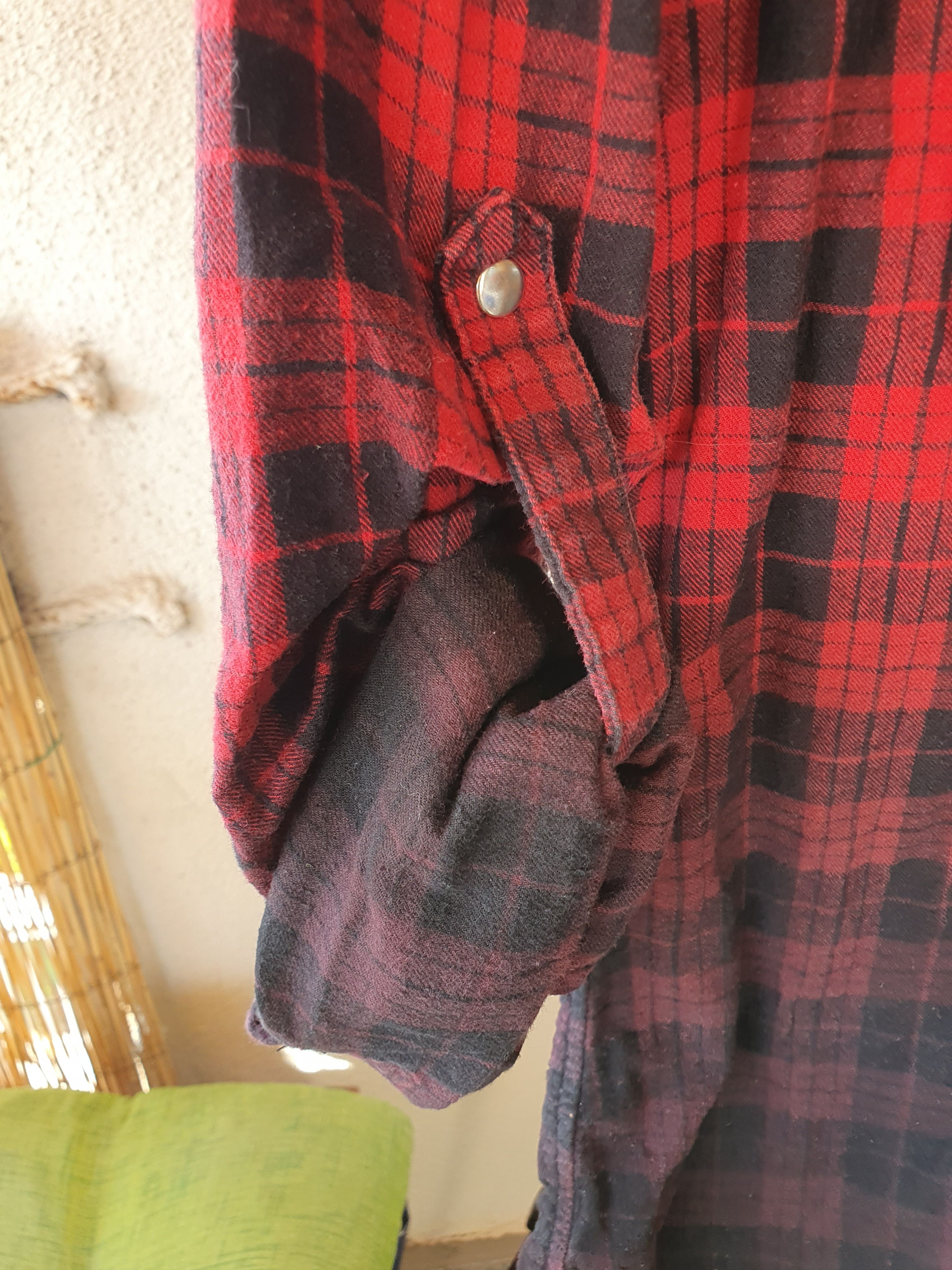 Other Rock Rebel by EMP Plaid Shirt Rhinestone Scull on back L Size L / US 10 / IT 46 - 7 Thumbnail