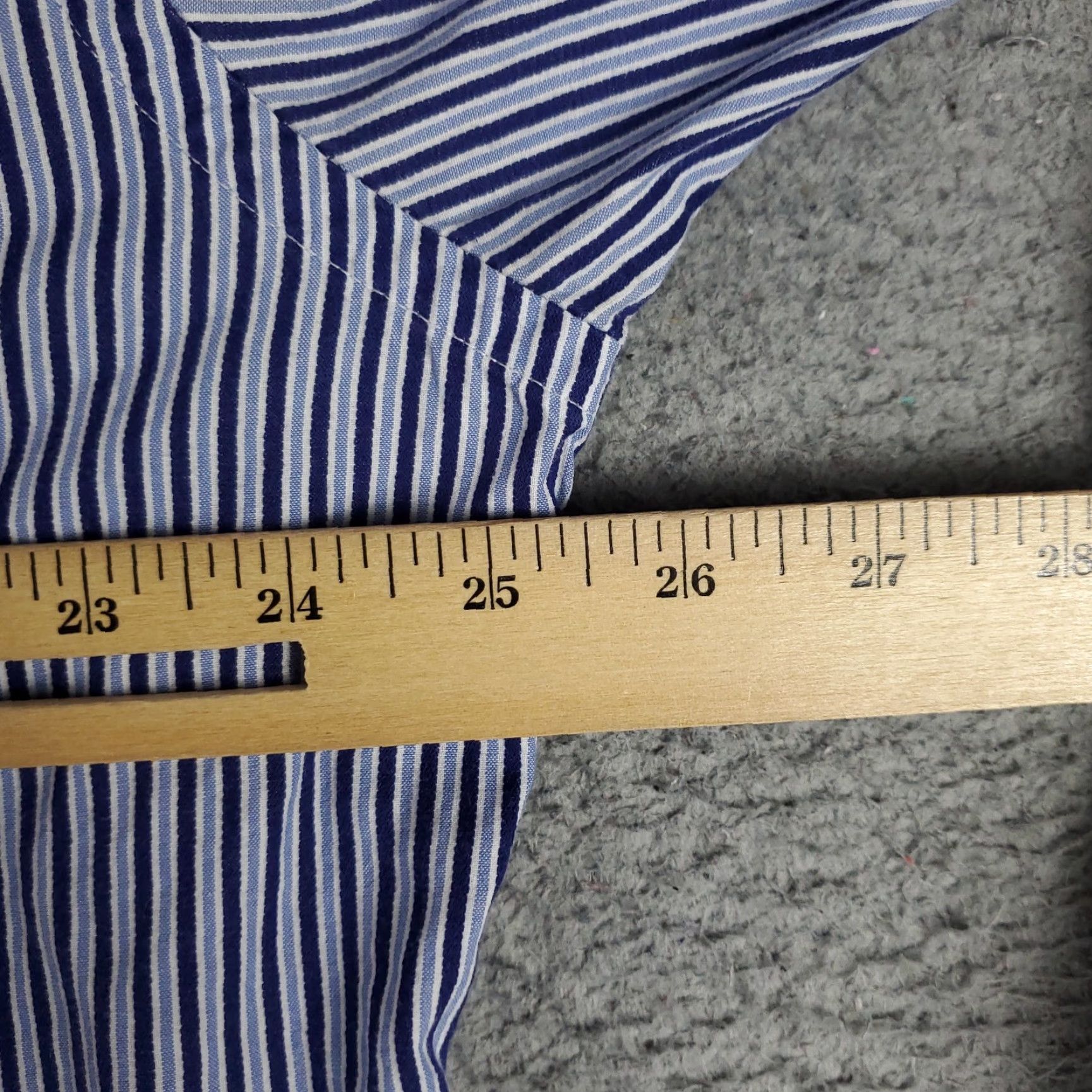 Tommy Bahama Tommy Bahama Shirt Mens 17.5 Blue Striped Dress Button Up Long Sleeve Size 46R - 5 Thumbnail