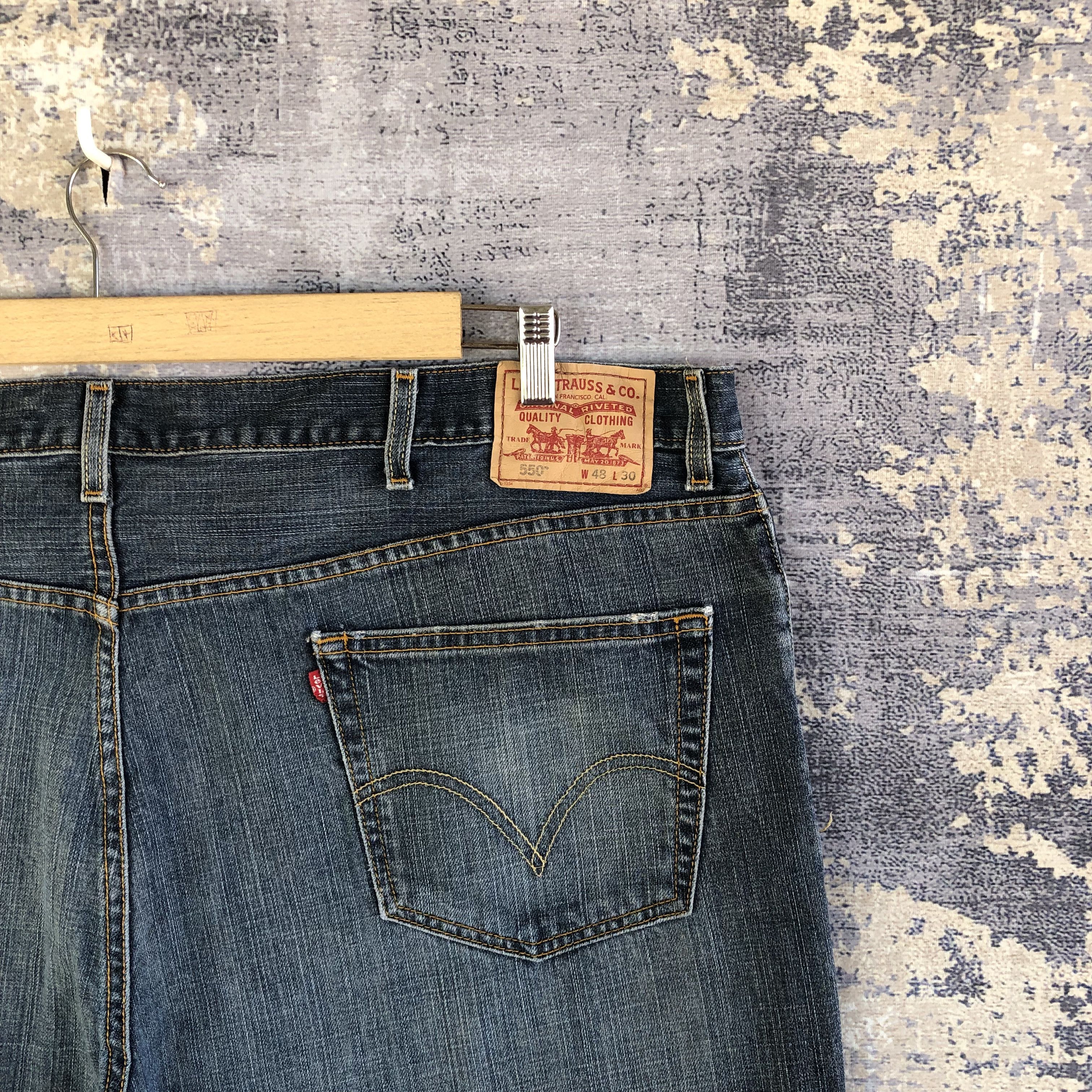 Levi's Vintage Levis 550 Baggy Jeans Levi's Oversized Faded Denim Size US 44 / EU 60 - 5 Thumbnail