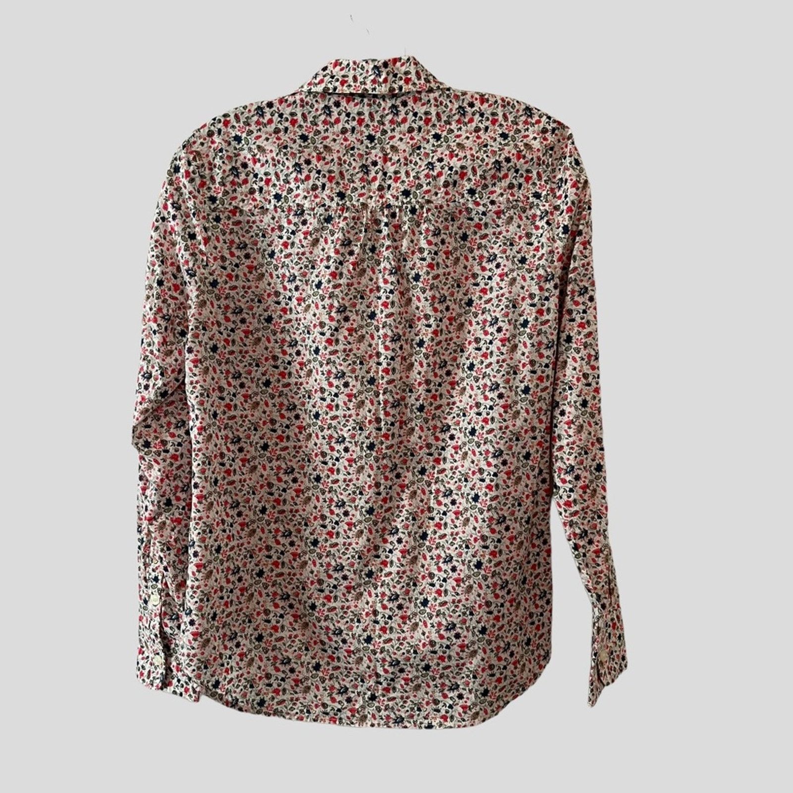 J.Crew J. Crew floral Oxford partial button up shirt Size S / US 4 / IT 40 - 2 Thumbnail